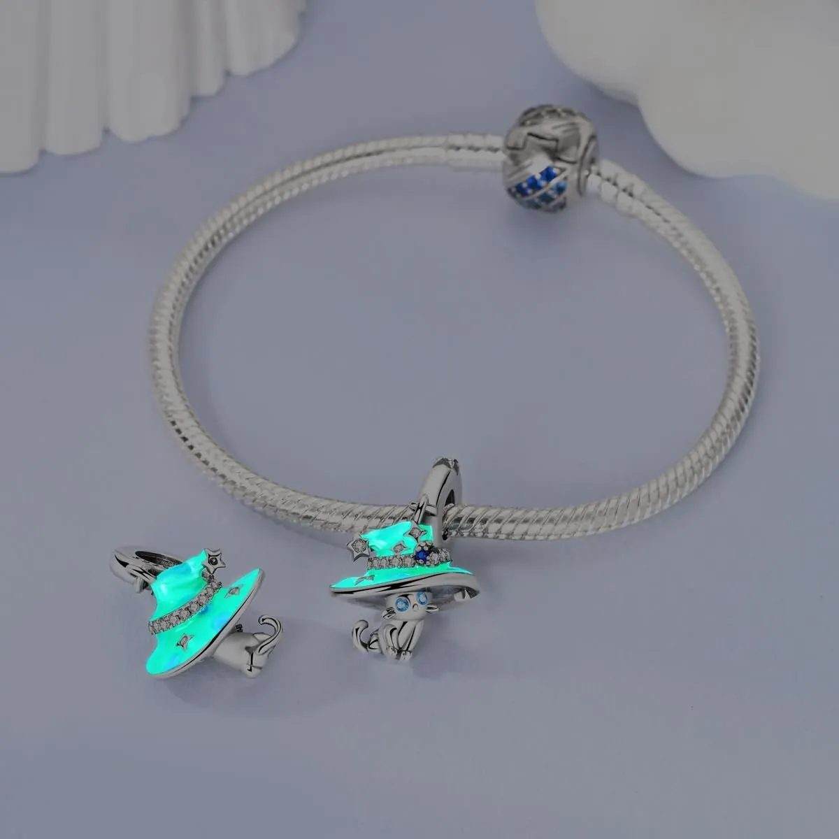 LNQOBU Charms Colgante Camaleón Charm Donna Argento Sterling 925Bead Charme da Donna per Bracciali e Collane - immagine 2