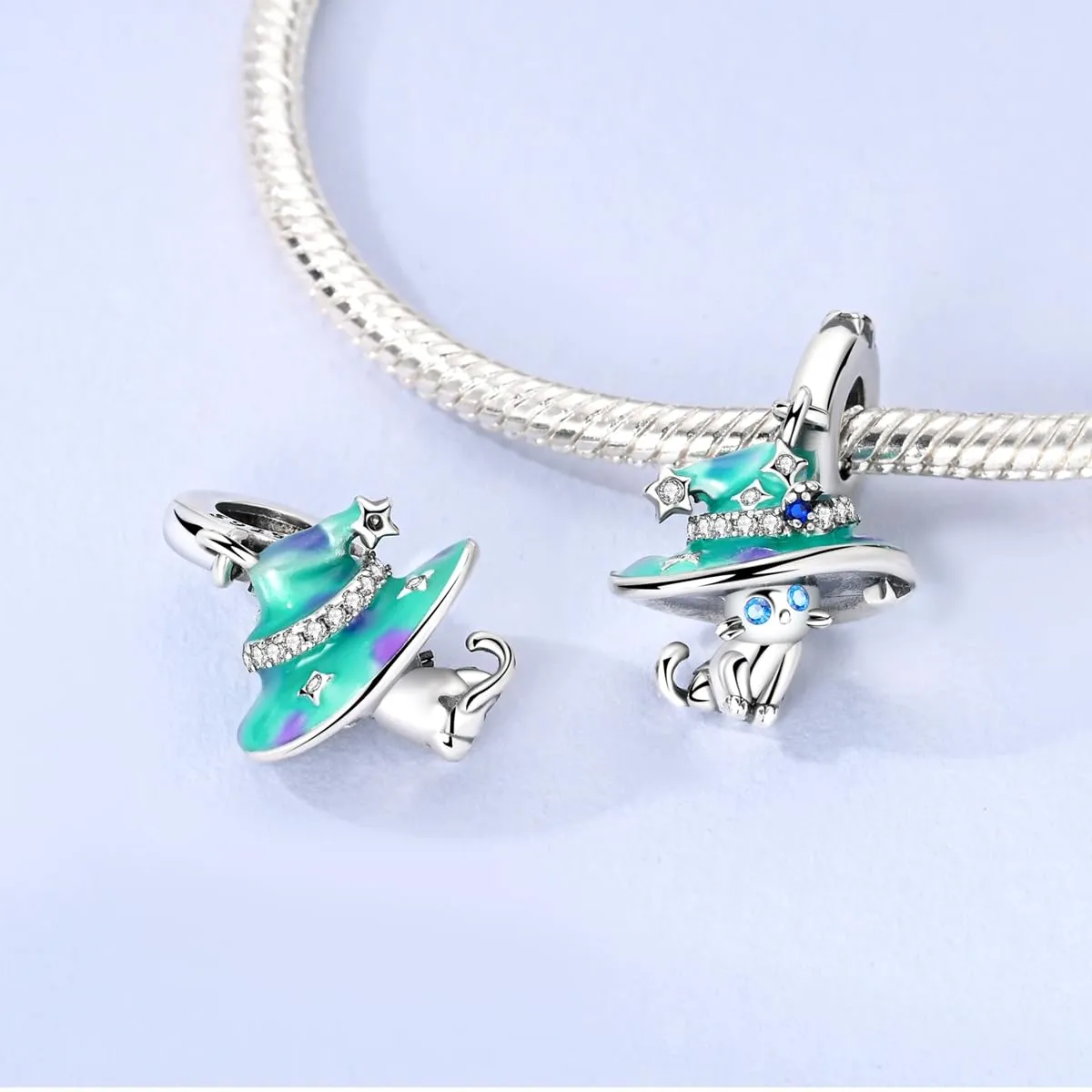 LNQOBU Charms Colgante Camaleón Charm Donna Argento Sterling 925Bead Charme da Donna per Bracciali e Collane - immagine 3