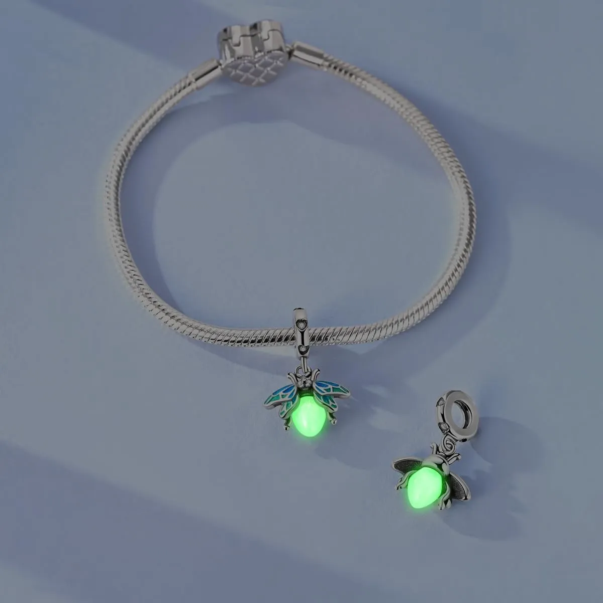 LNQOBU Charms Colgante Camaleón Charm Donna Argento Sterling 925Bead Charme da Donna per Bracciali e Collane - immagine 2