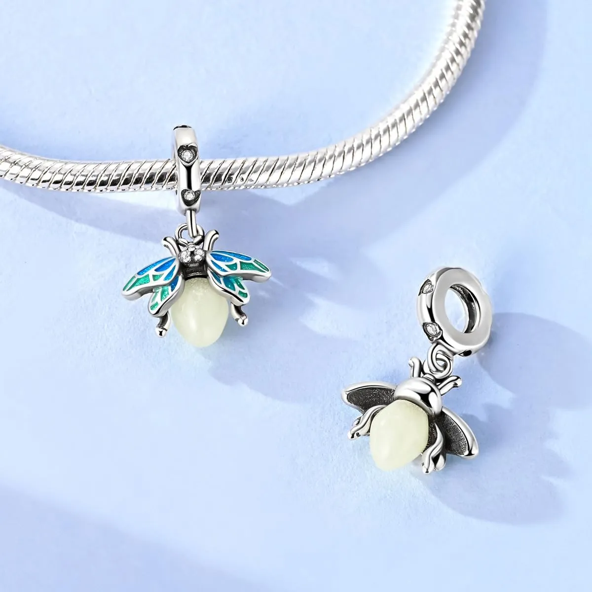 LNQOBU Charms Colgante Camaleón Charm Donna Argento Sterling 925Bead Charme da Donna per Bracciali e Collane - immagine 4