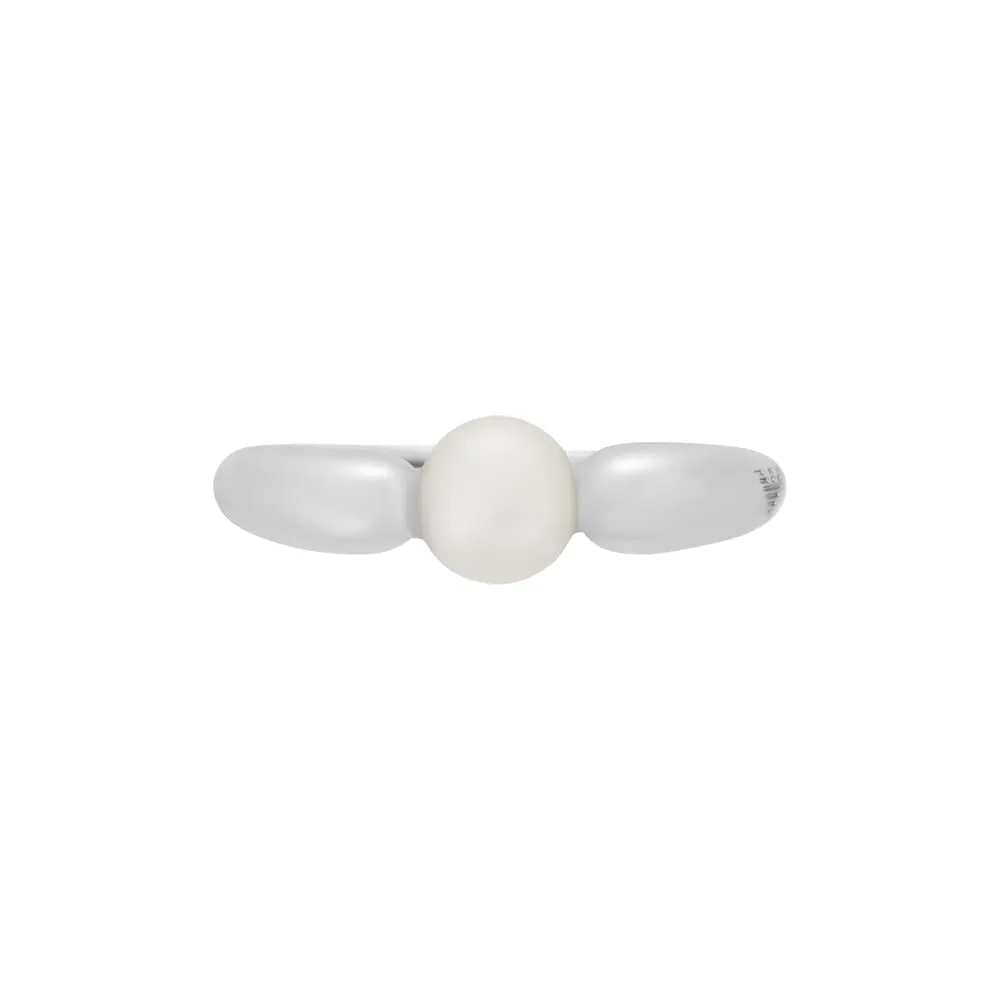 Emporio Armani Anelli Focali Donna in acciaio inossidabile o ottone, Argento Lava Steel - immagine 2