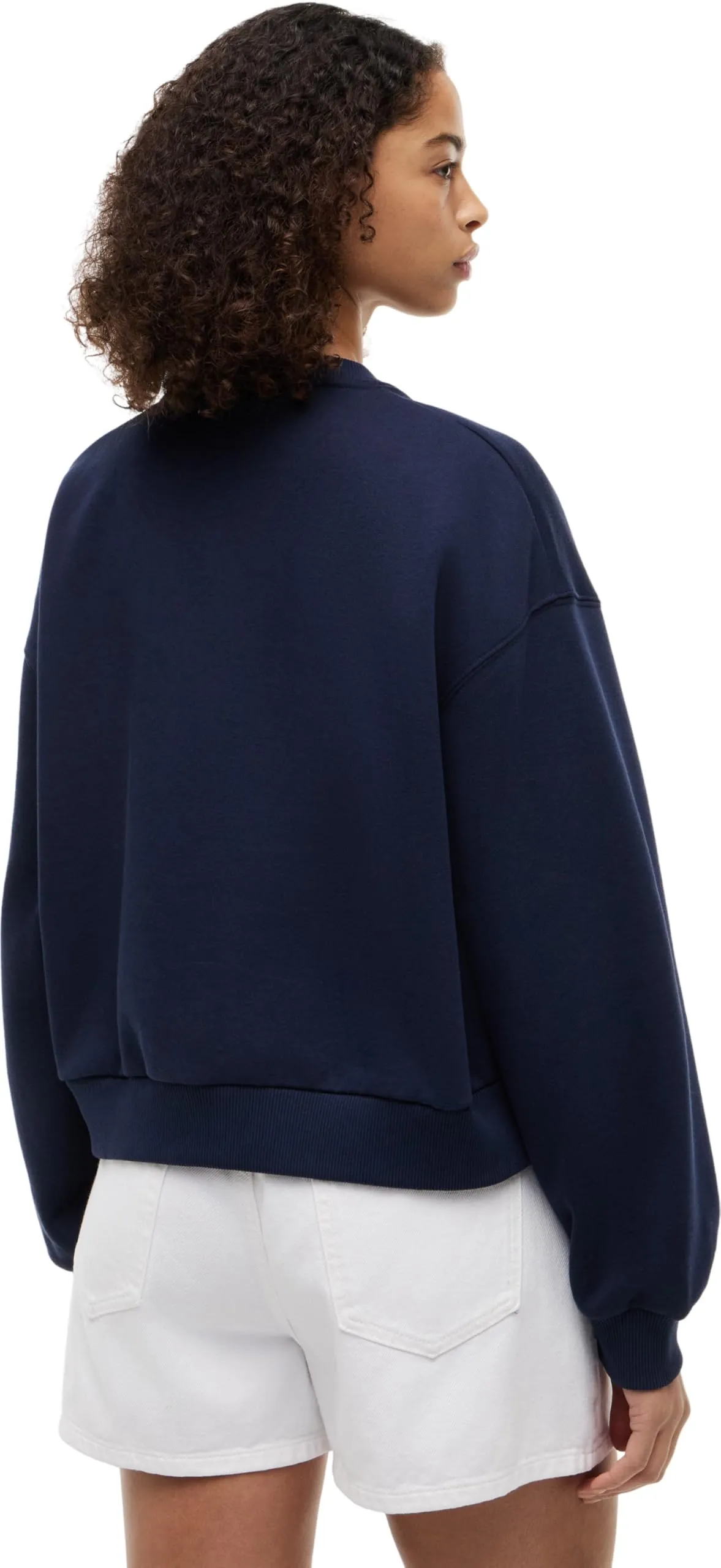 Tommy Hilfiger Women Sweatshirts Corp Logo Fleece sweatshirtWW0WW47831 Blue (Dark Blue), S - immagine 2