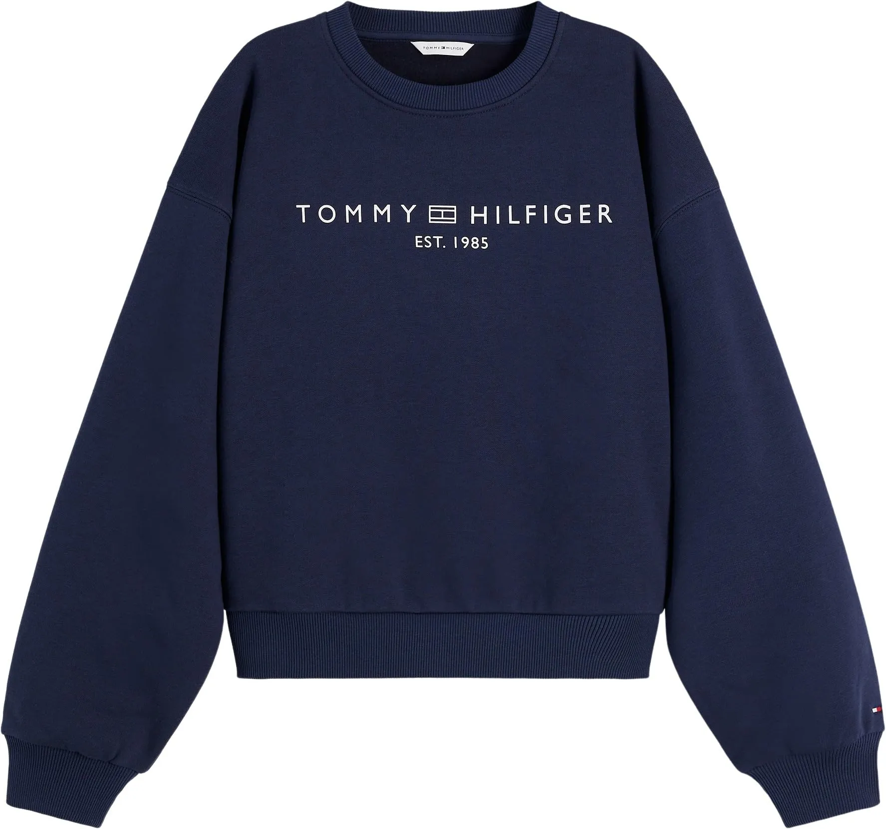 Tommy Hilfiger Women Sweatshirts Corp Logo Fleece sweatshirtWW0WW47831 Blue (Dark Blue), M - immagine 6