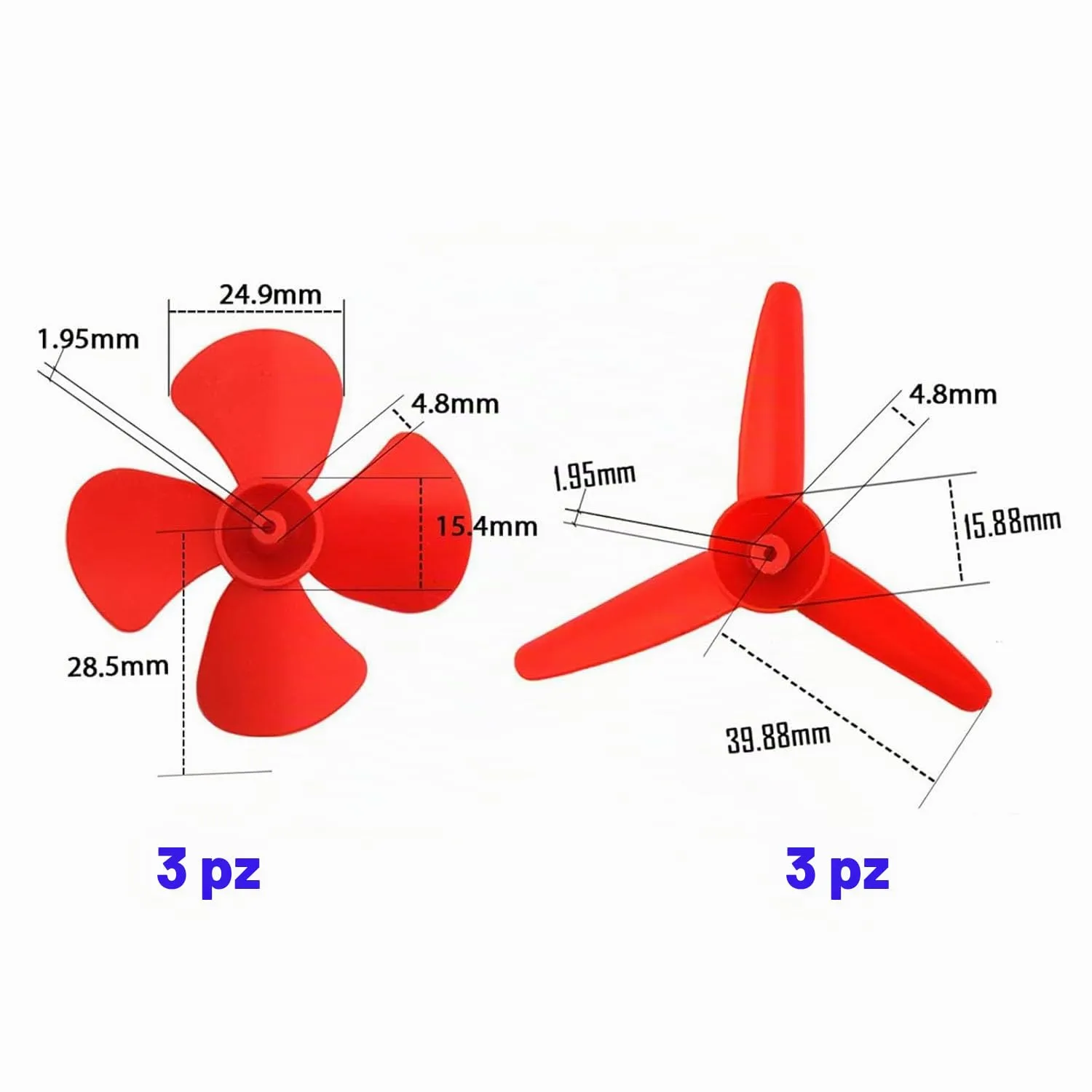 RUNCCI-YUN 6 Set kit motori dc Mini,1.5V-3V-4.5V-6V-9V con Mini Ventilatore Foglia e Supporto Motore in plastica 6500 RPM Per Esperimento DIY Fisica Educativa Fai Da Te - immagine 3