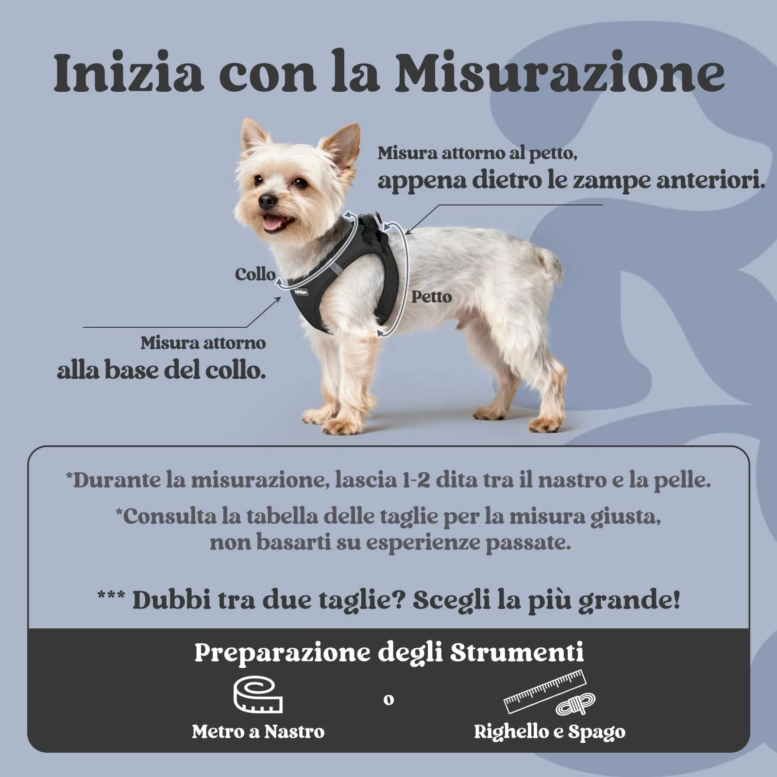 rabbitgoo Pettorina Cane Taglia Piccola, Leggero e Morbido, Nero XXS - immagine 2