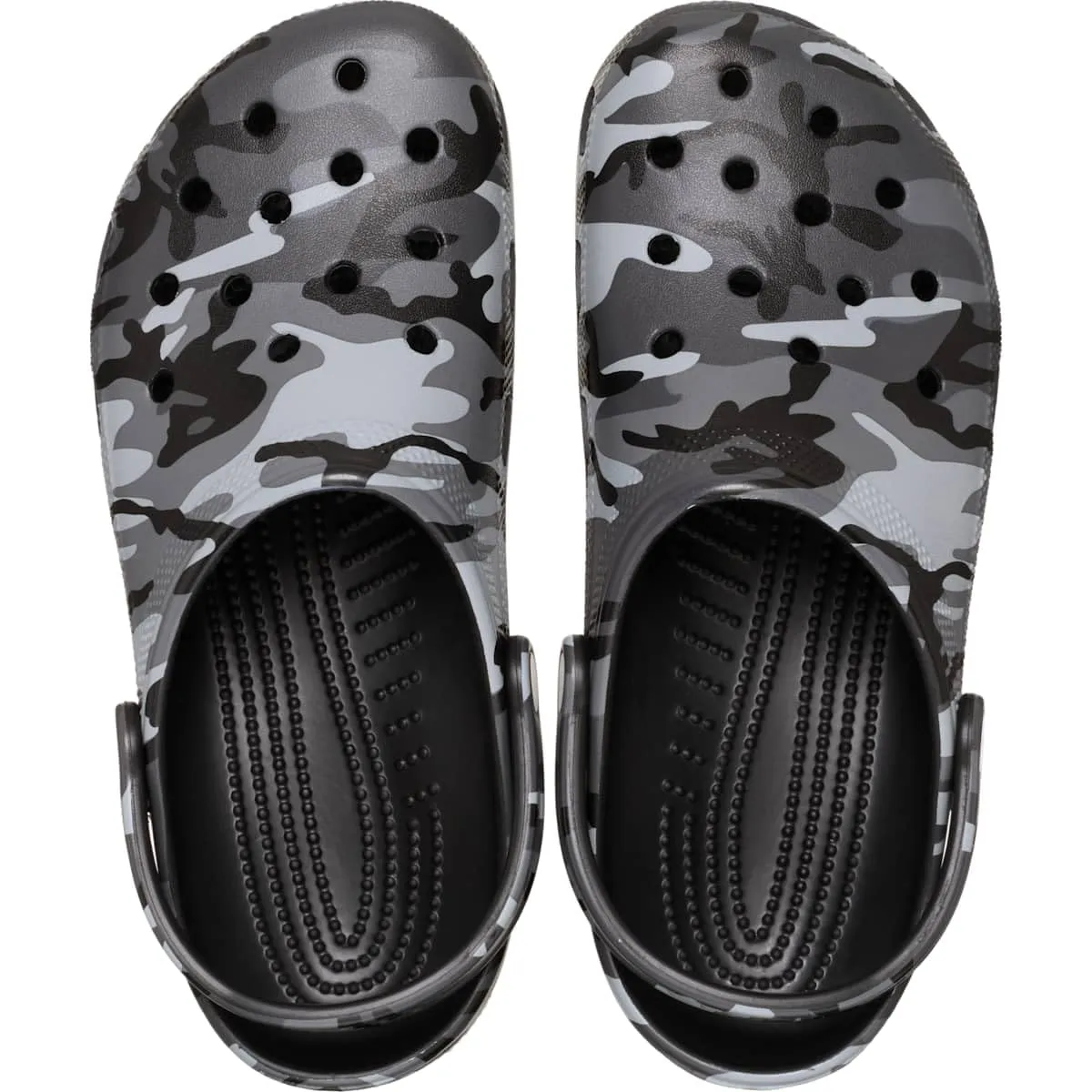 Crocs Classic Camouflage Clog, Unisex, 36-37 EU, Black/Slate Grey - immagine 4