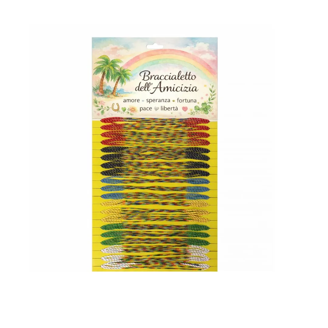 Suyamir Braccialetti Brasiliani dell’Amicizia e della Fortuna – 100 Pezzi Set Multicolore Intrecciati Portafortuna Estivi Mare Festa Regalo Unisex per Bambini e Adulti - immagine 1