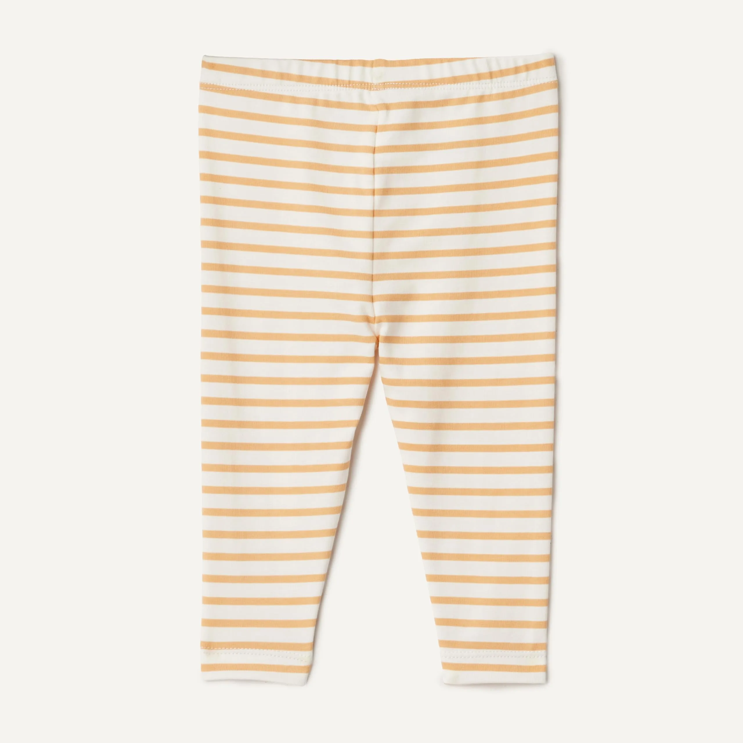 Amazon Essentials x Sofia Grainge Leggings alla Caviglia Traspiranti in Cotone Unisex - Bambini e ragazzi, Confezione da 3, Avorio/Cammello Chiaro/Righe, 4 anni - immagine 5