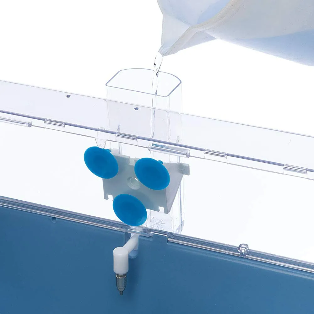 Ferplast Beverino per Porcellini d'India SIPPY M, Bottiglia per l'Acqua Capacità 300 cc, Sistema di fissaggio su rete metallica o superfici lisce 9,5 x 8 x h 20 cm - 0,3 L - immagine 2
