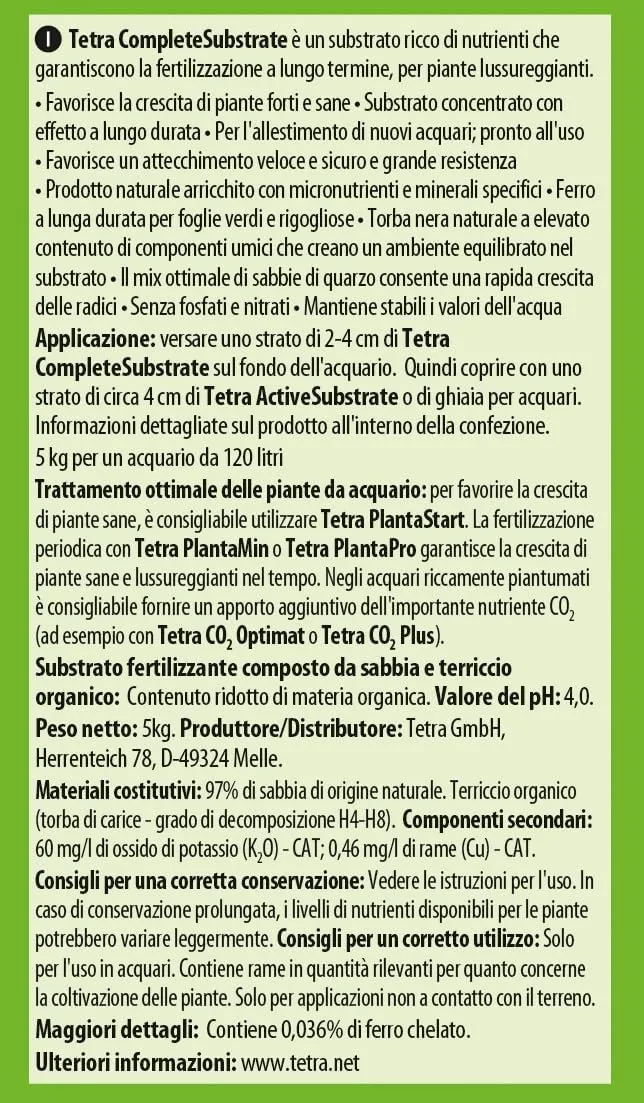 Tetra Complete Substrate - Fondo fertilizzante per acquari, 2.5 kg - immagine 2
