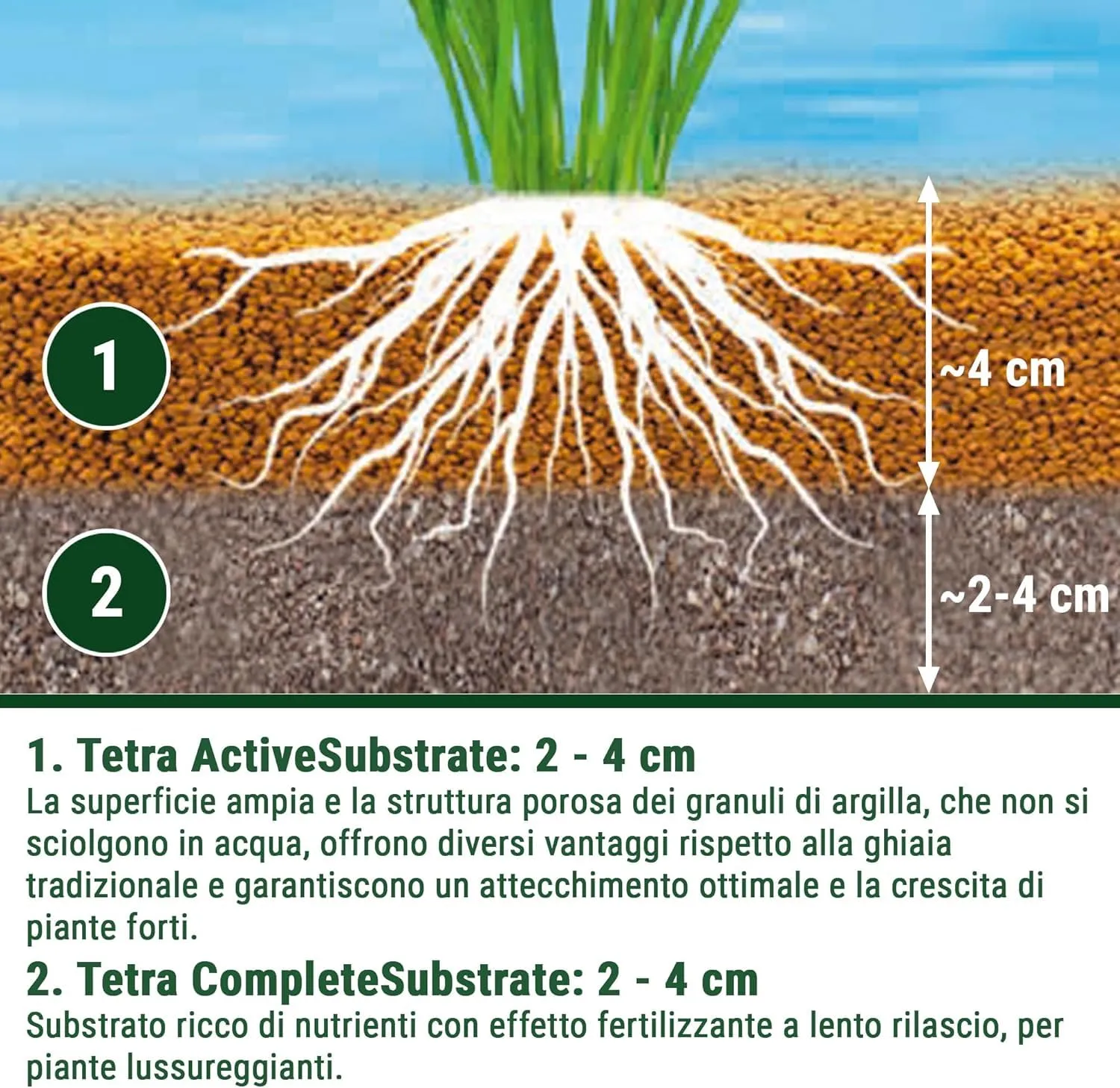 Tetra Complete Substrate - Fondo fertilizzante per acquari, 2.5 kg - immagine 6