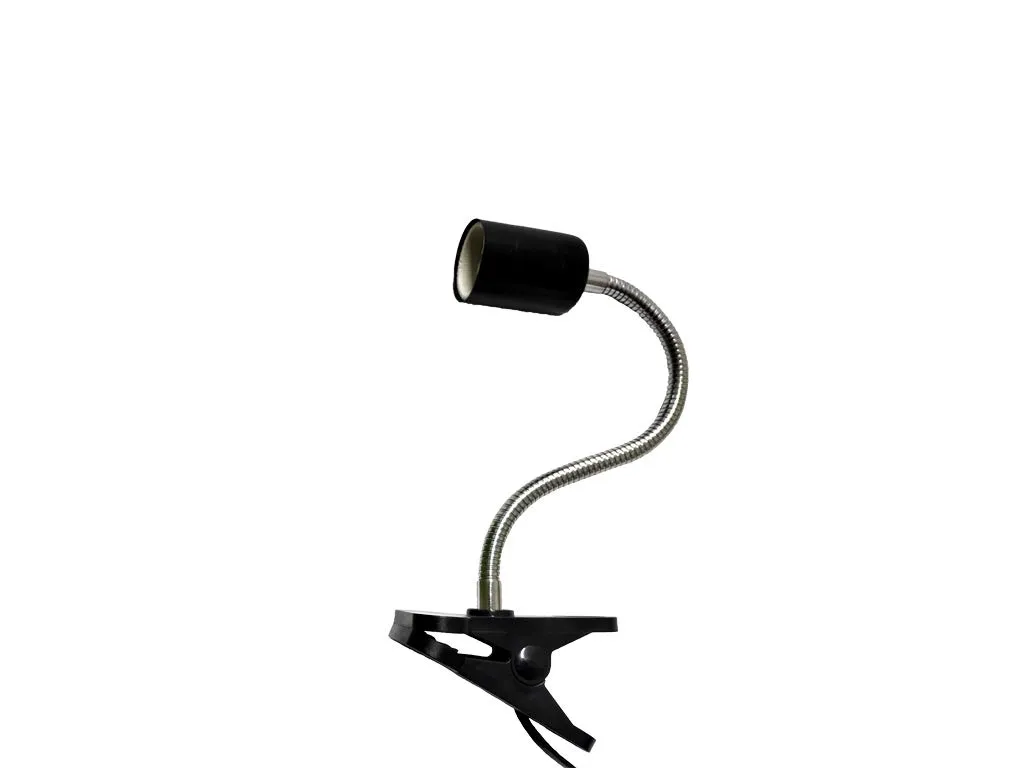 Pet Tribe Portalampada E27 Ceramica con Dimmer Regolabile e Pinza - Supporto Lampada Riscaldante Tartarughe, Spot e Infrarossi - Braccio Flessibile 360° per Terrario (No UVB) Nero - immagine 1