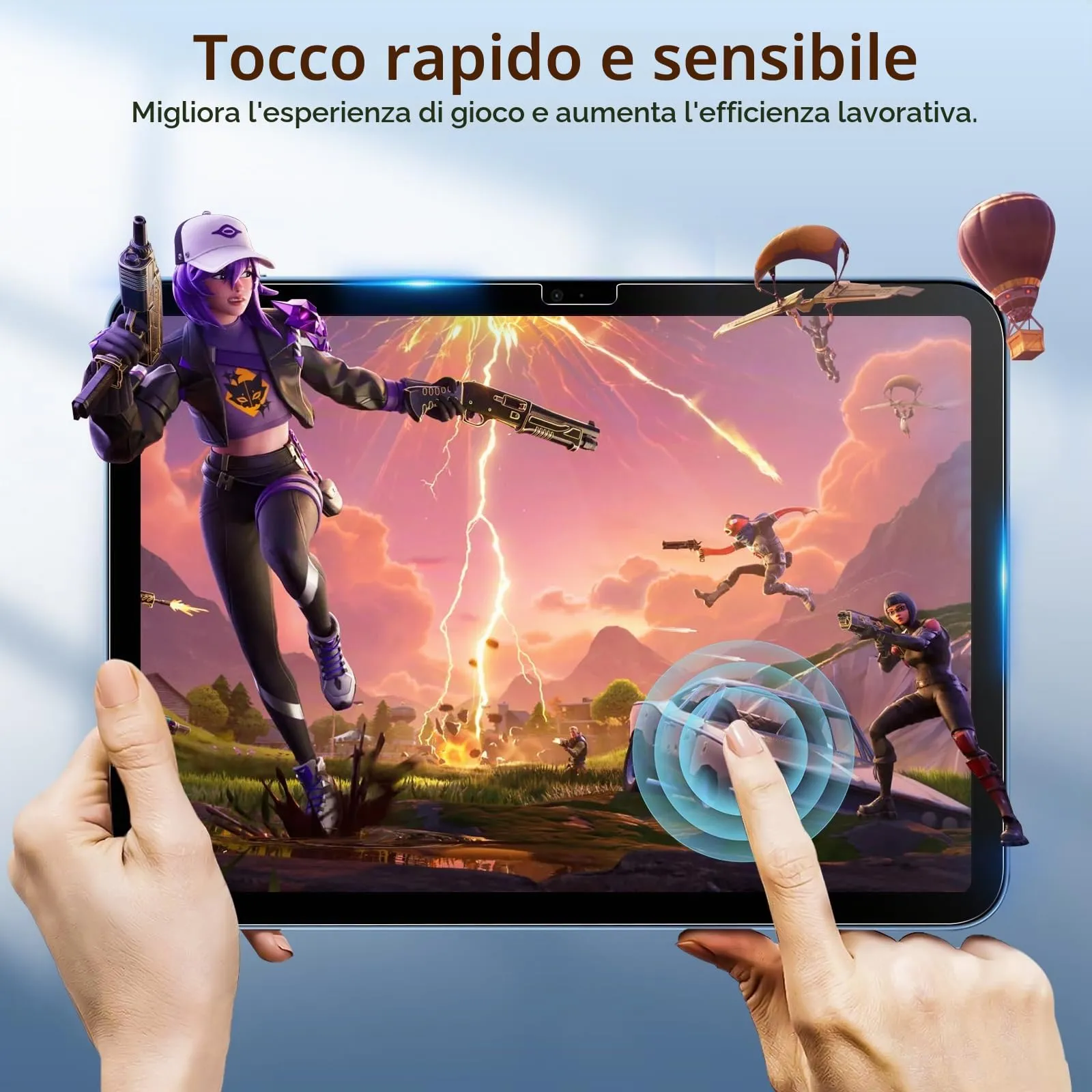 TiMOVO 2 Pezzi Pellicola Protettiva per iPad (A16) 11/10 Generazione - immagine 6