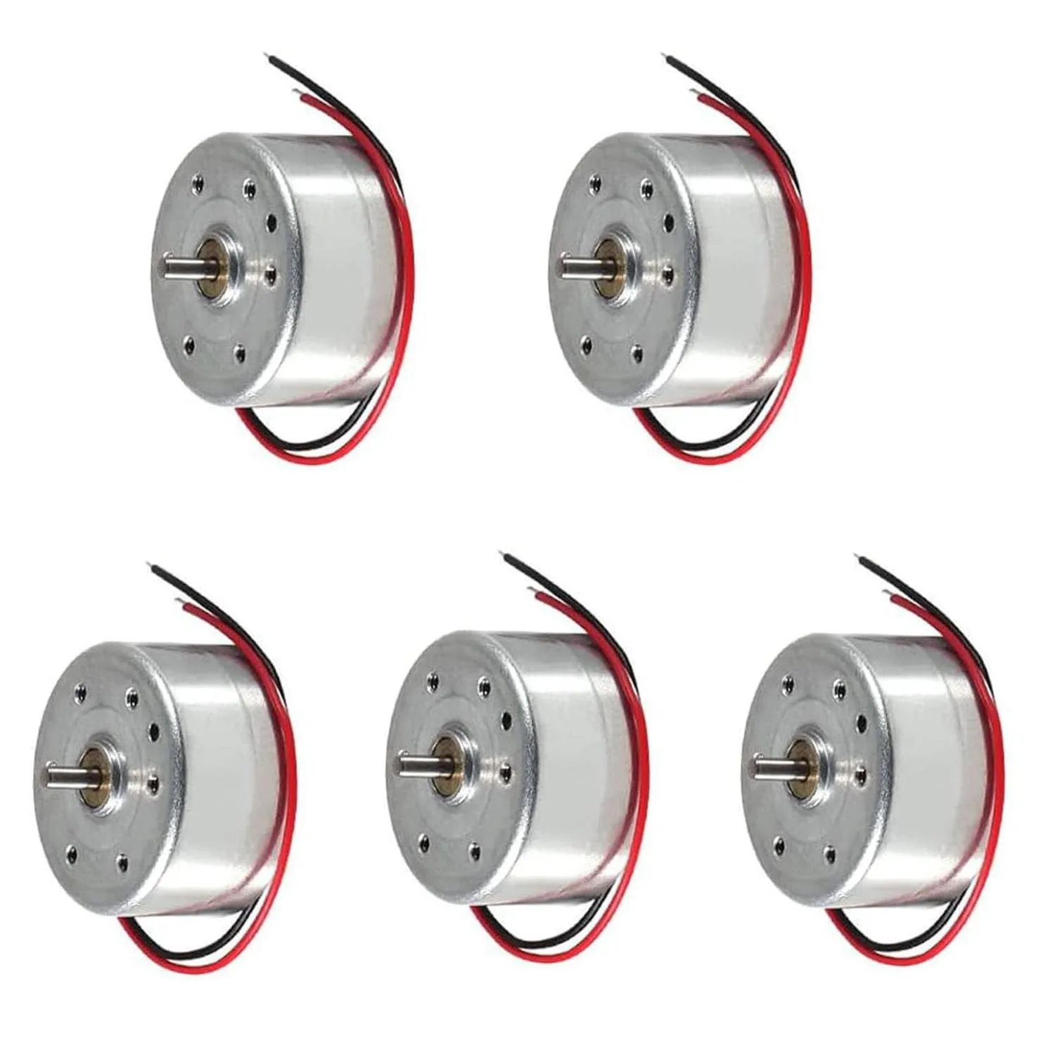 RUNCCI-YUN 5 Set kit motori dc,1.5V-3V-4.5V-6V-9V Mini Motori6500 RPM Per Esperimento DIY Fisica Educativa Fai Da Te - immagine 1