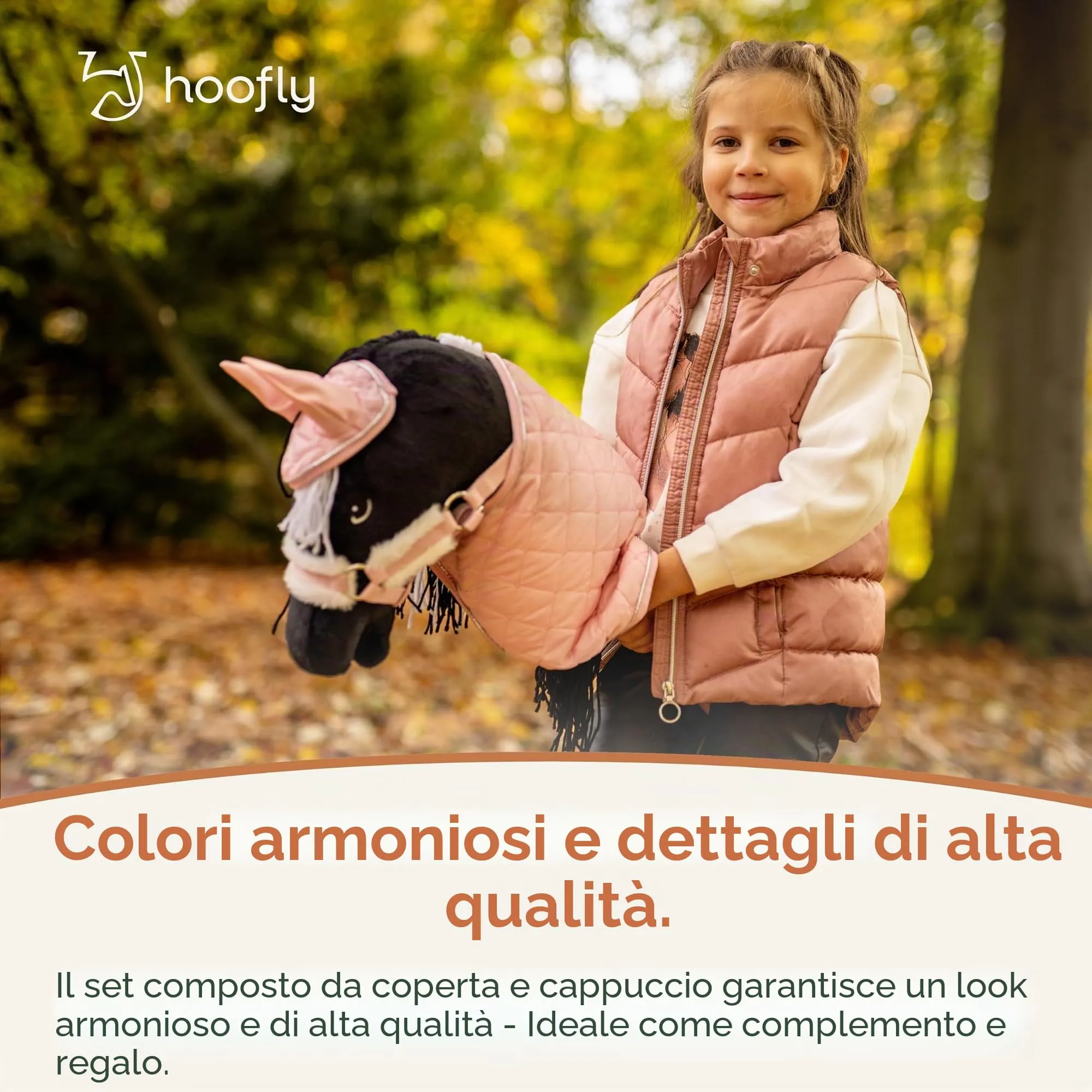 Hoofly Hobby, set di accessori per cavalli, coperta e copertura antimosche in rosa, per cavalli da hobby [approvato TÜV], set di attrezzature di alta qualità, ideale per gioco e allenamento - immagine 5
