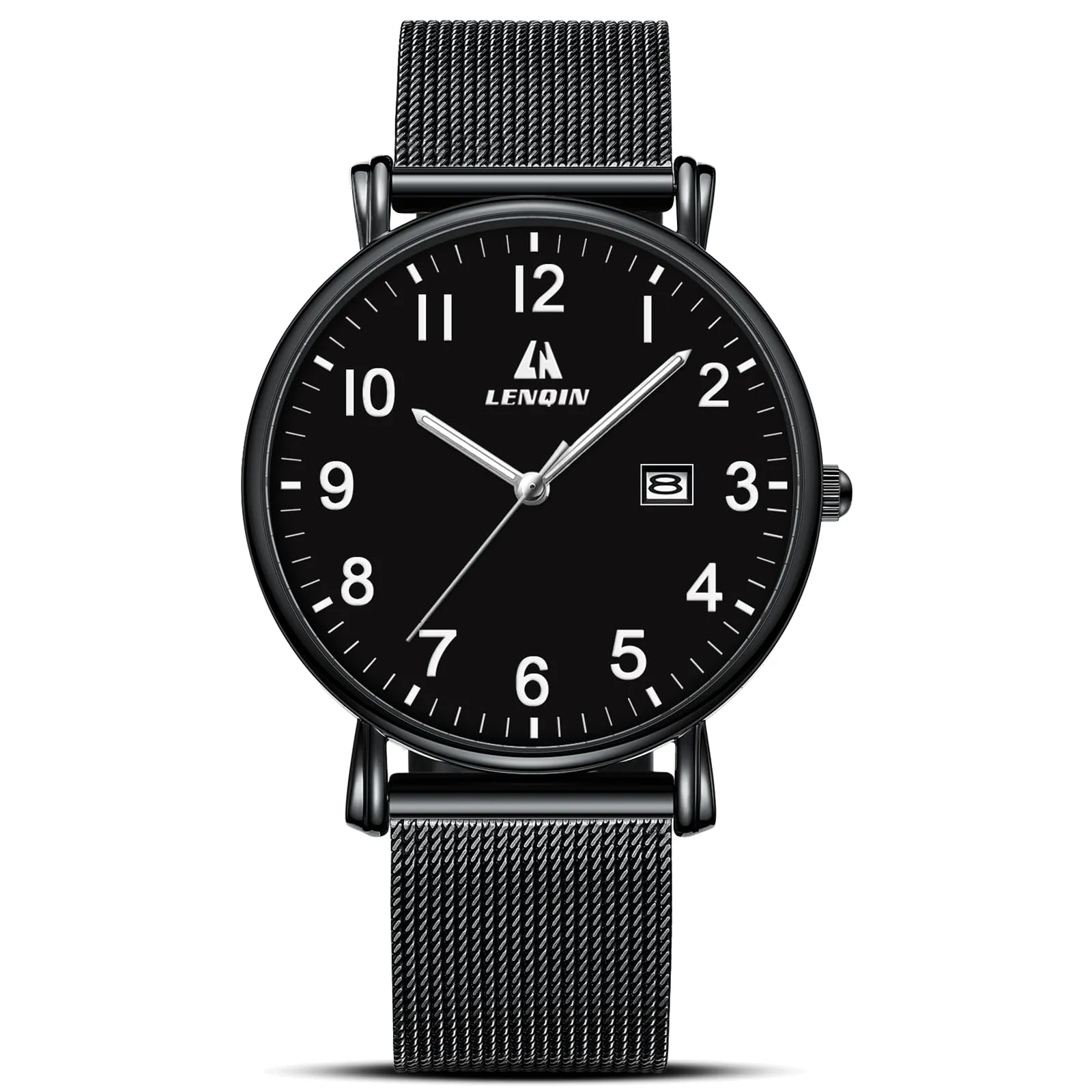 LN LENQIN Orologio Da Uomo In Acciaio Inossidabile Orologi Da Uomo Orologi Da Polso Al Quarzo Analogici 30m Impermeabile Orologio Casual Alla Moda Per - immagine 1
