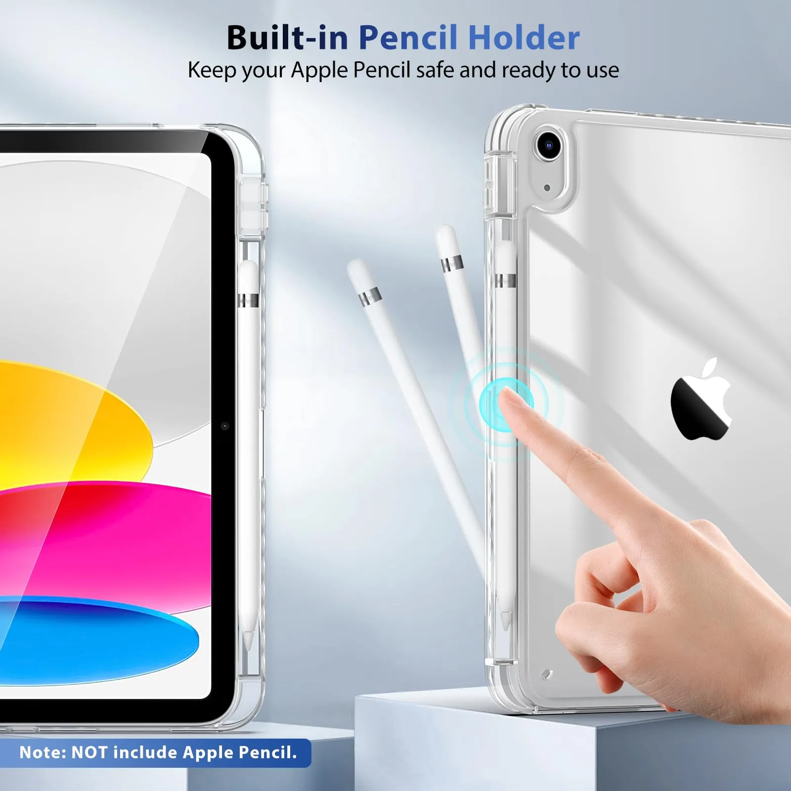 TiMOVO Cover per iPad A16 11. Gen 11"&10. Gen 10,9", Fiori - immagine 4