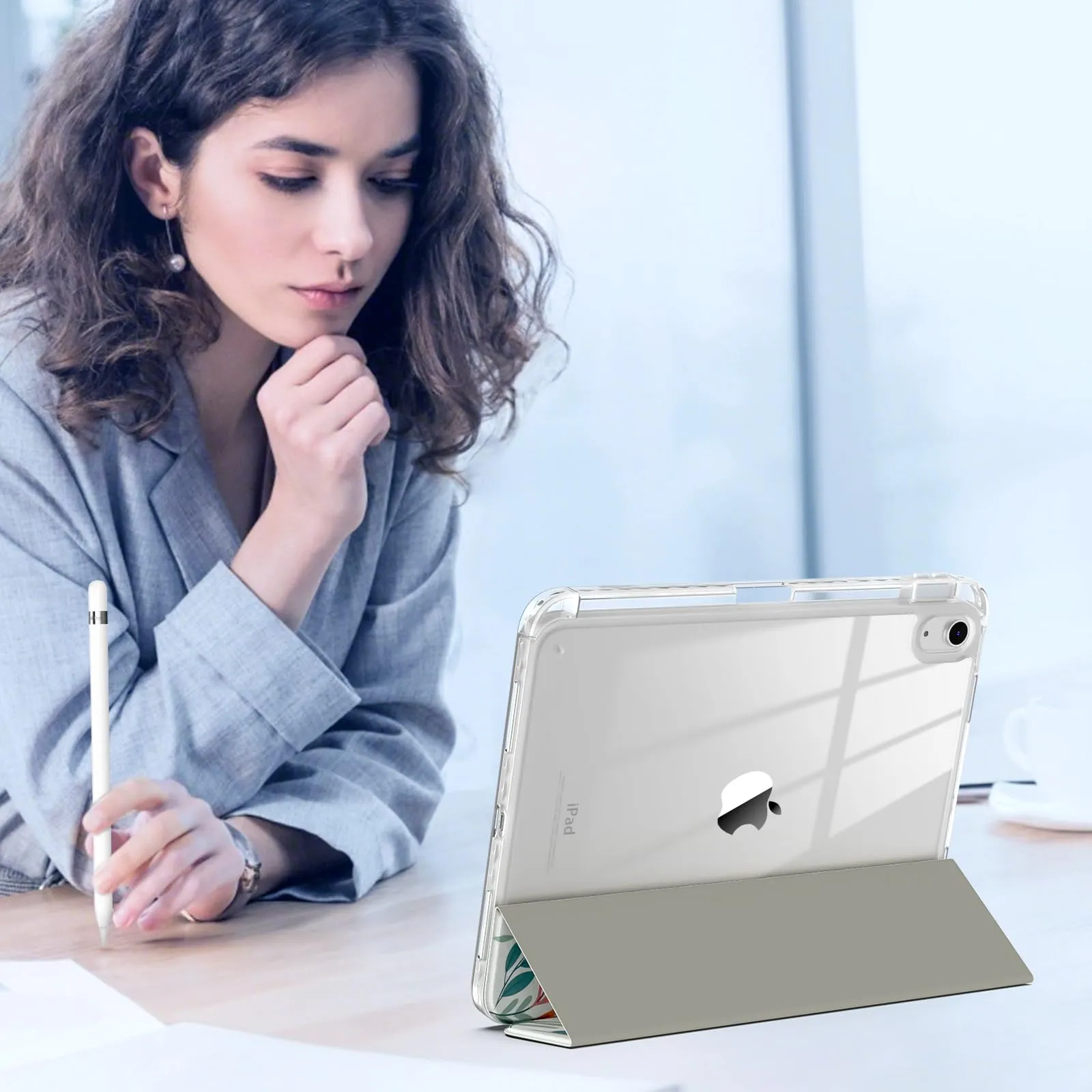 TiMOVO Cover per iPad A16 11. Gen 11"&10. Gen 10,9", Fiori - immagine 8