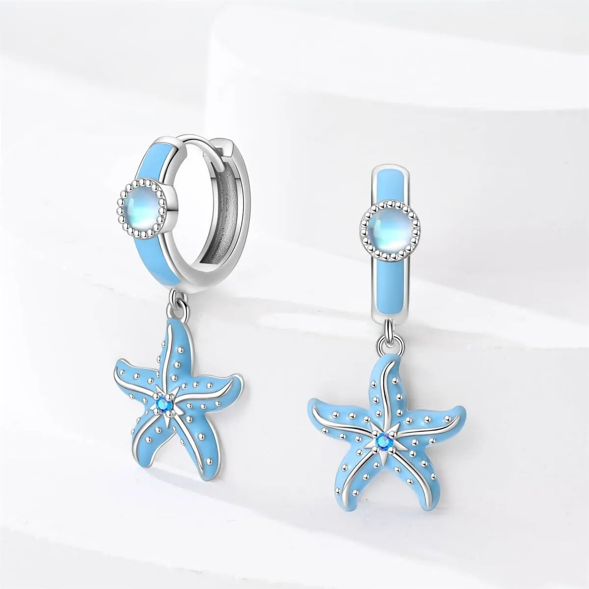 QIKAOLA S925 Orecchini in argento da donna Orecchini a cerchio ipoallergenici Orecchini Huggie con zirconia cubica - immagine 3