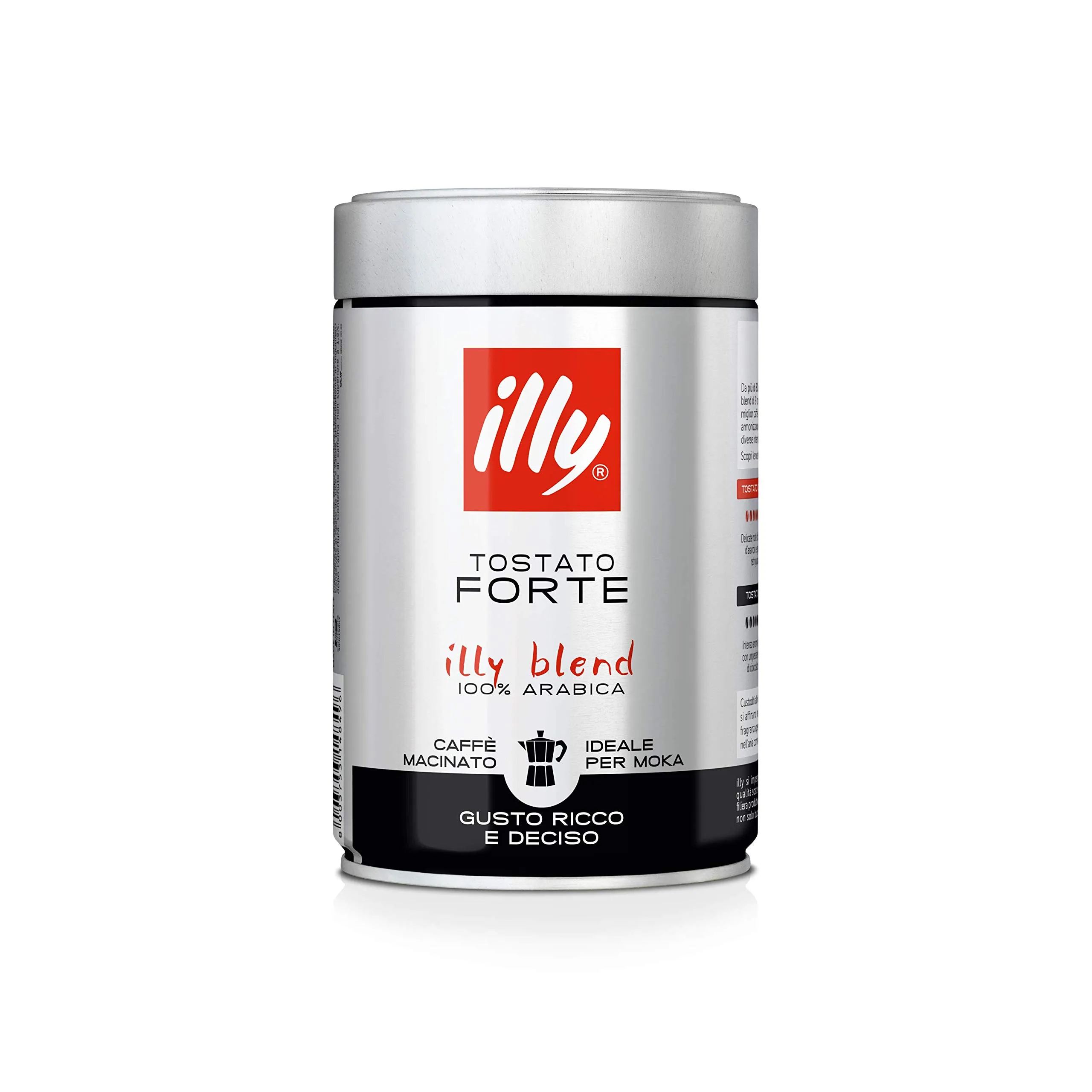 illy Tostato Forte Caffè Macinato Moka, 12 Barattoli da 250 g - immagine 1
