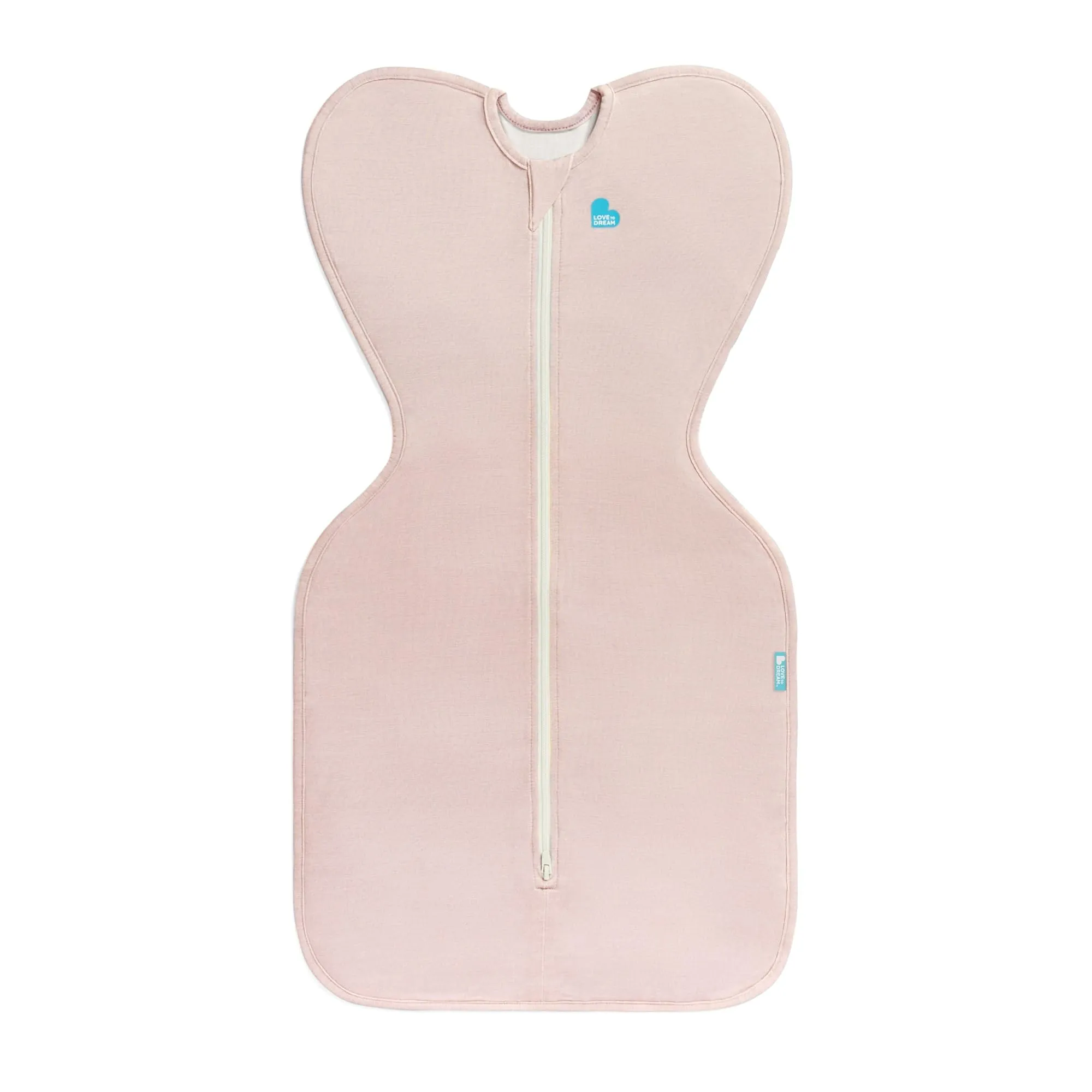 Love To Dream Swaddle UP, Neonato 2,2–3,8 kg - Rosa cipria | Vestibilità aderente, favorisce un sonno sano | 0,2 Tog per primavera ed estate (24–27°C) | Cotone e doppia cerniera - immagine 2