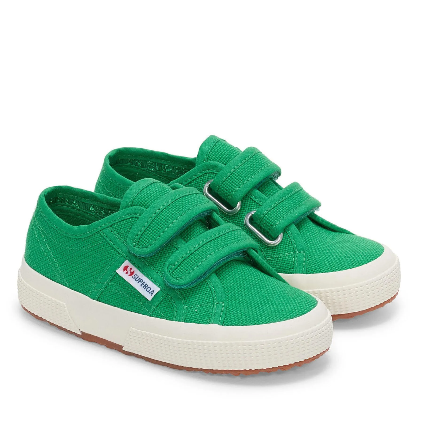 Superga - Sneaker per bambini 2750 Jstrap (27,5 EU) (grigio-verde scuro/Avorio) - immagine 2