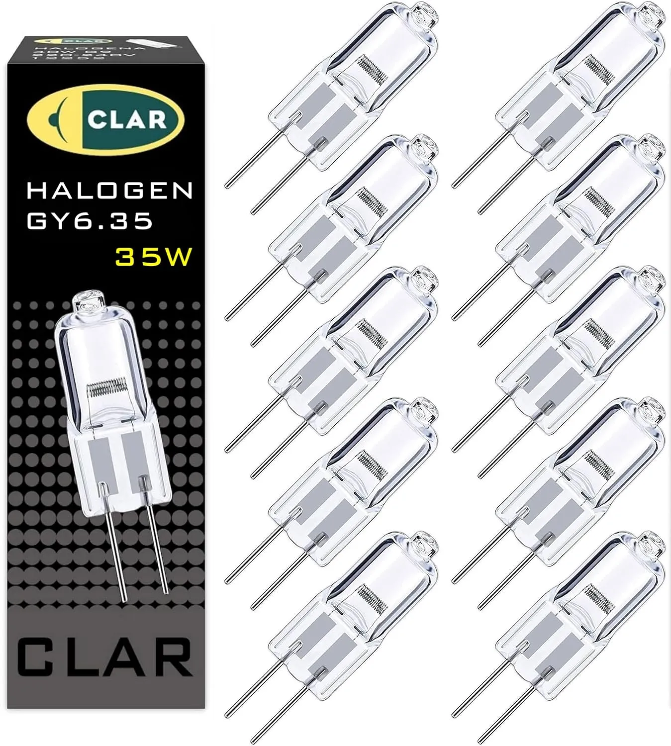 CLAR - Lampadina GY6.35 alogena 35W 12V (Pack 10) - immagine 1