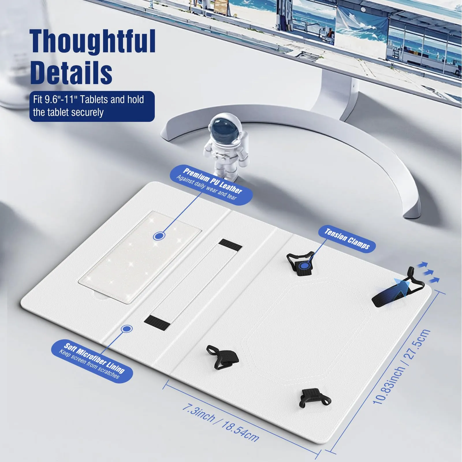 TiMOVO Custodia Universale per Tablet Android 10,1" con Anello per Penna - immagine 2