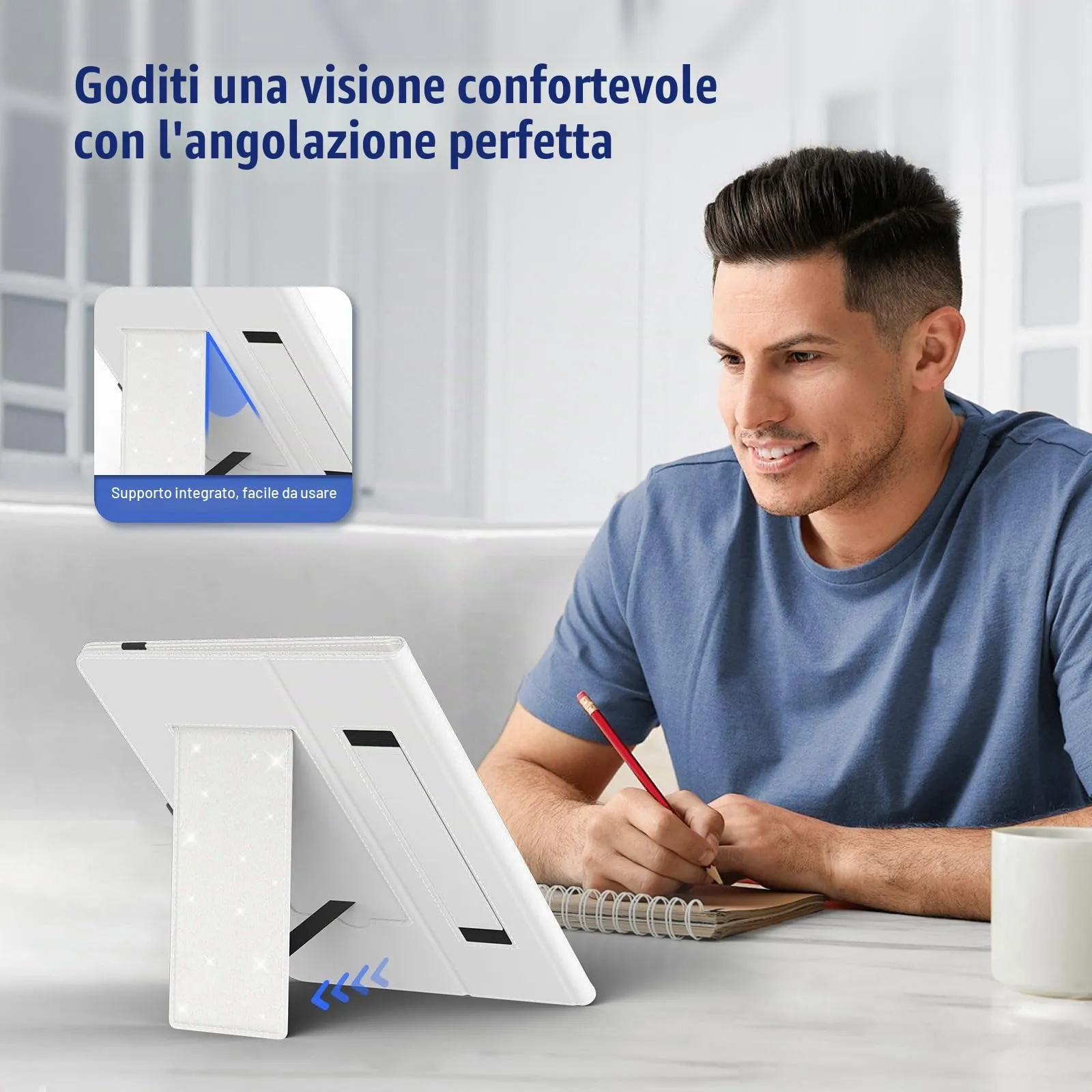 TiMOVO Custodia Universale per Tablet Android 10,1" con Anello per Penna - immagine 5