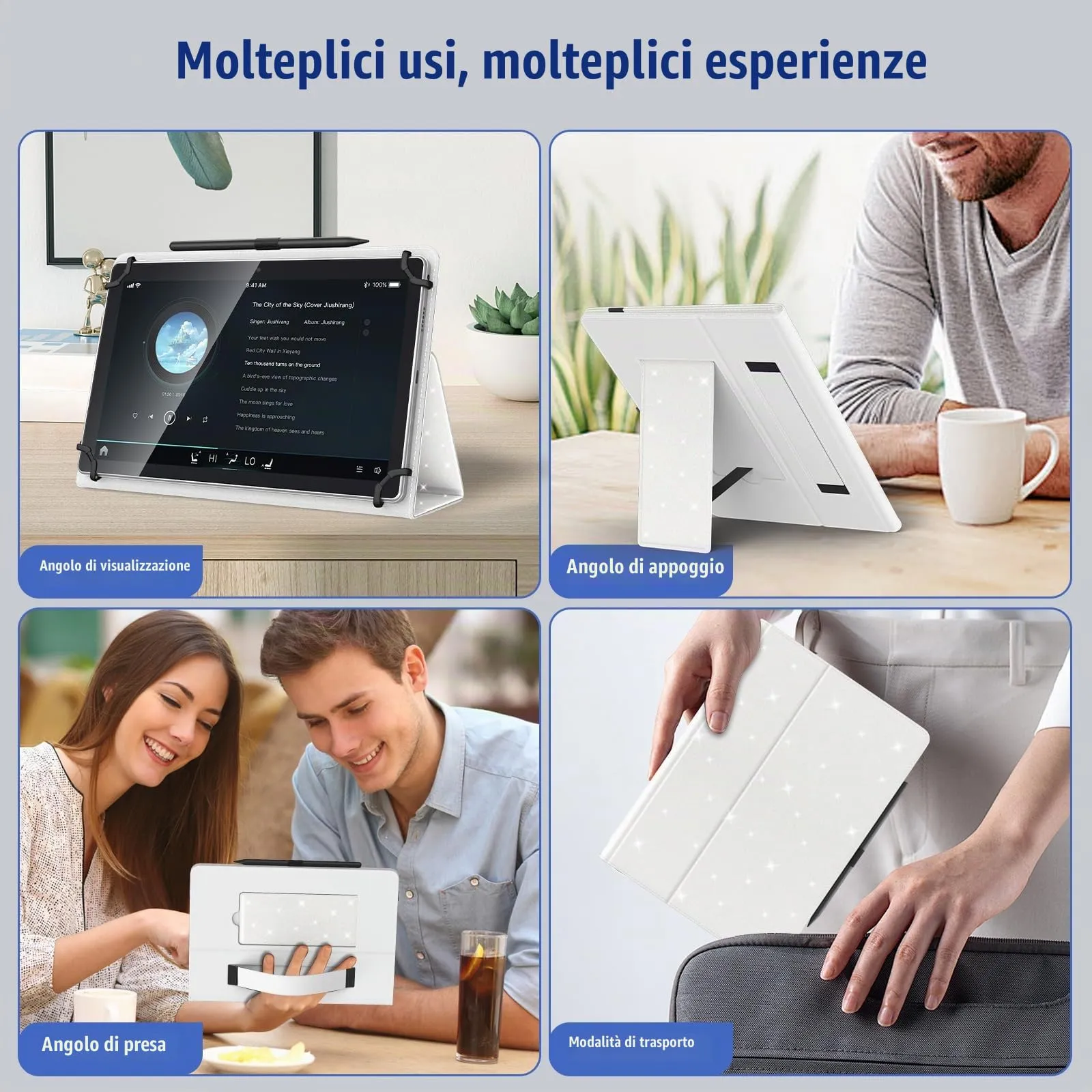 TiMOVO Custodia Universale per Tablet Android 10,1" con Anello per Penna - immagine 7