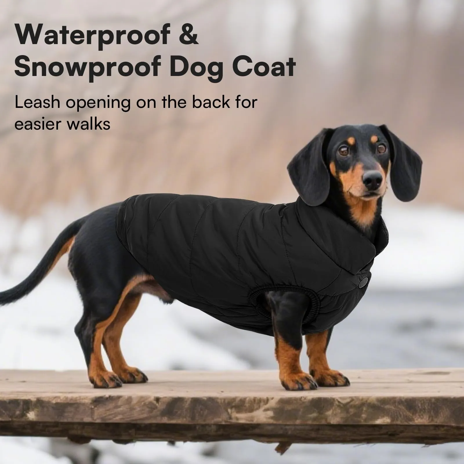 ASENKU Cappotto per Cane Grande Inverno impermeabile XXL, Fodera Calda, Apertura Guinzaglio, Giacca Cane Invernale, Labrador Golden Retriever Pastore Tedesco, Uscite Esterne Sulla Neve Tutto l'anno - immagine 5