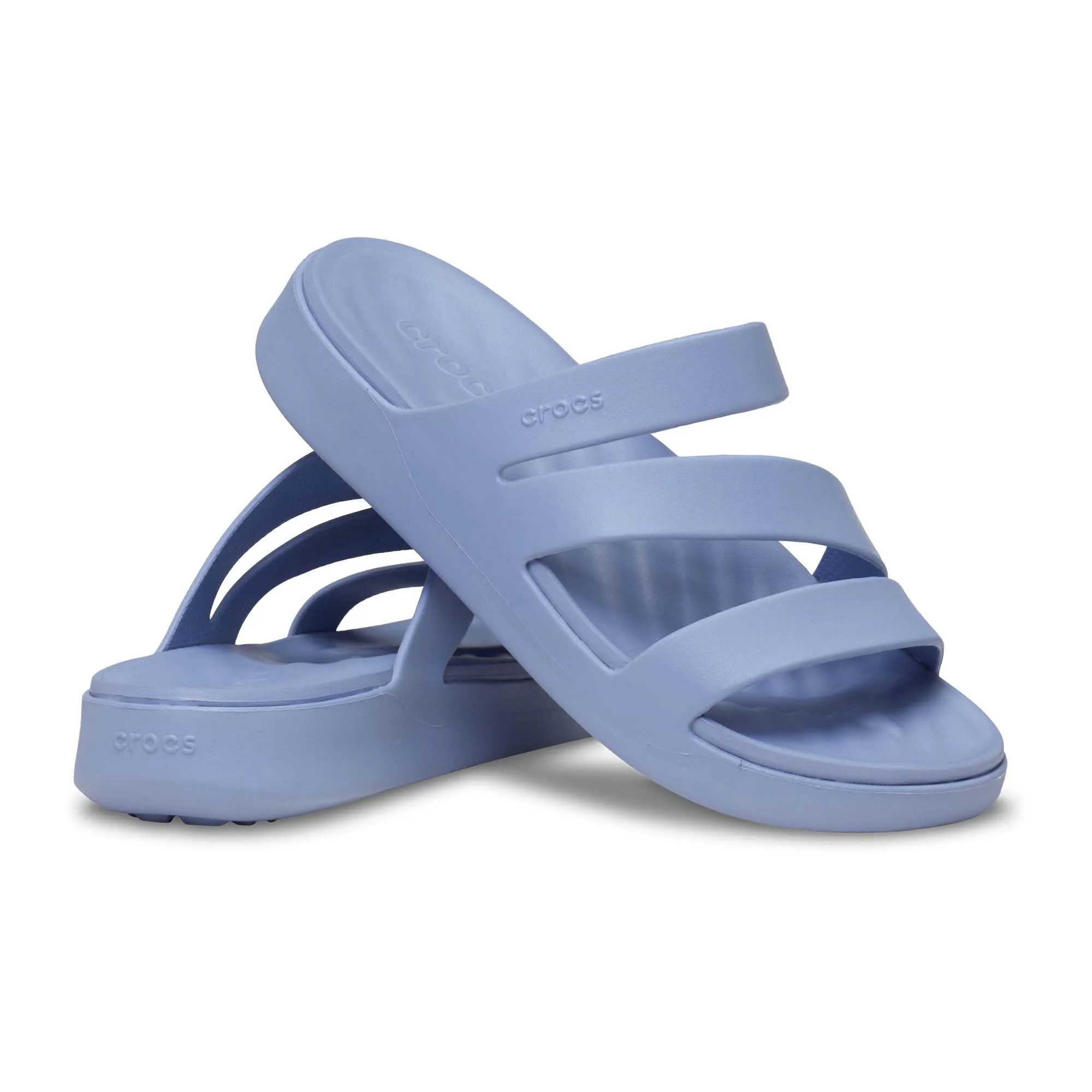Crocs Sandali da donna Getaway con cinturino, Blue Haze, 11 - immagine 3