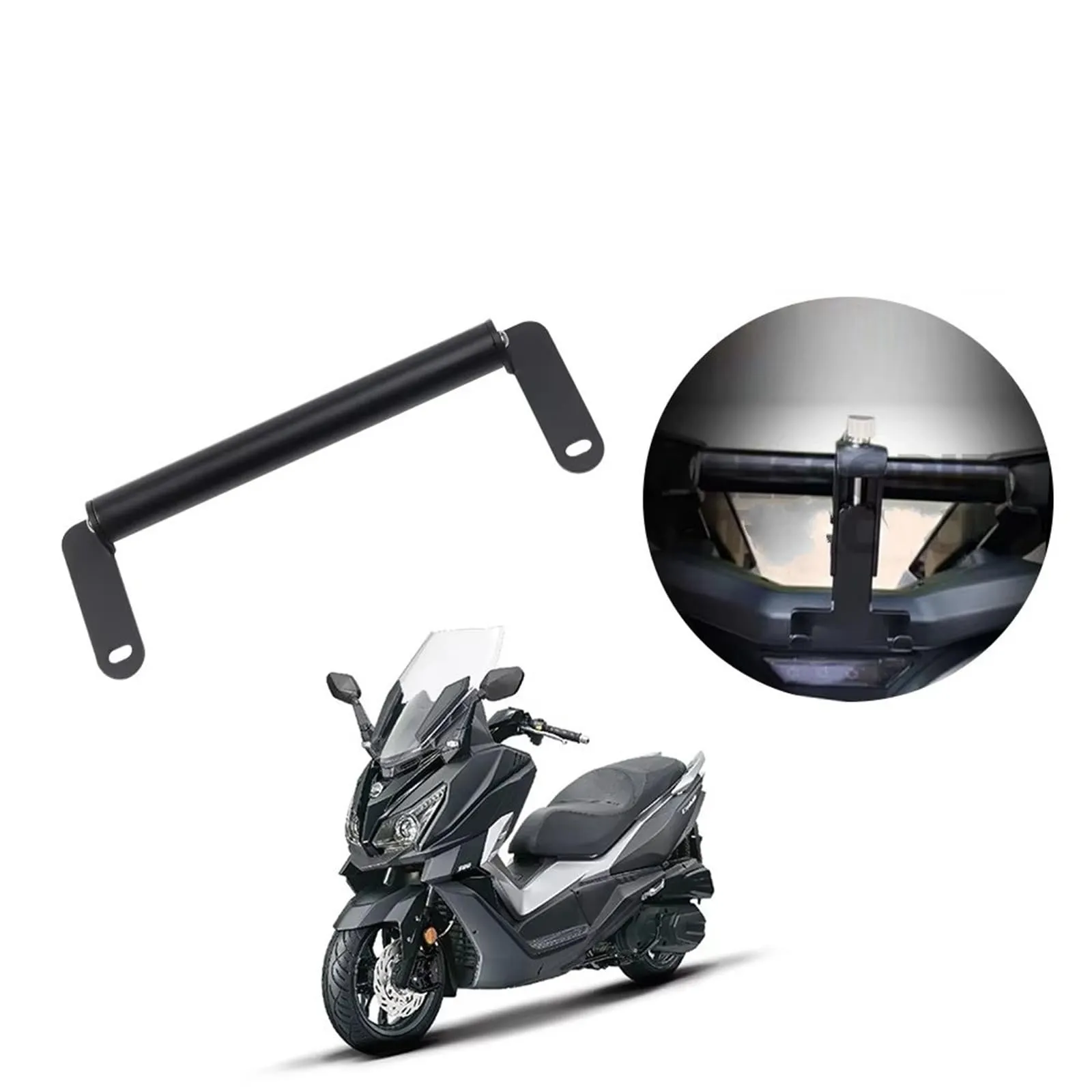 DHDYJSA Moto Mobile Staffa Staffa Navigazione Telefono per SYM per JOYMAX per Z 300 per CRUISYM 300 2018 2019 Accessori Supporto Navigatore Moto Targa GPS Cellulare - immagine 5