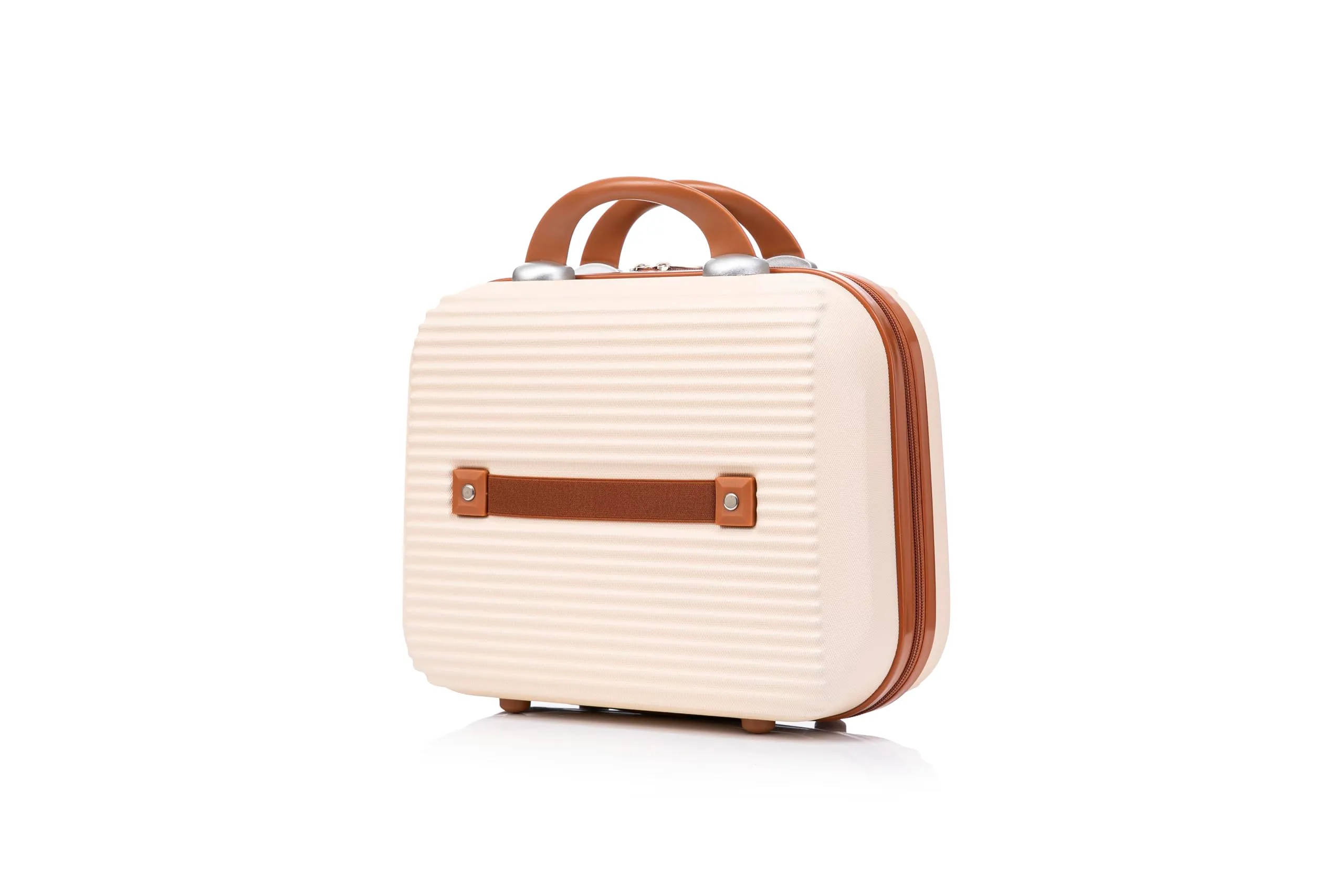 CELIMS - Valigia 35 cm Trousse da Toilette Donna Viaggio | Trousse da Toilette Uomo Viaggio | Vanity Rigido Viaggio Leggero con Organizzatore Interno | Trousse per Maquillage | Crema - immagine 3