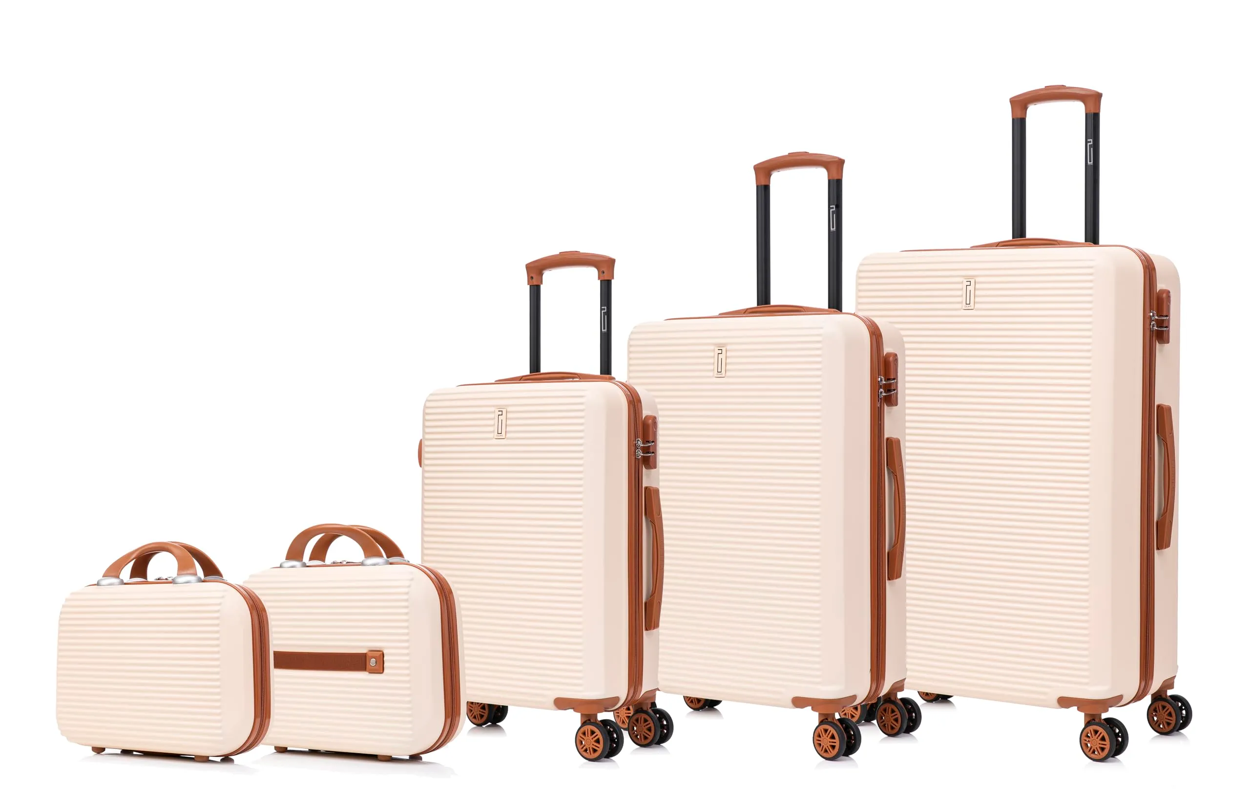 CELIMS - Valigia 35 cm Trousse da Toilette Donna Viaggio | Trousse da Toilette Uomo Viaggio | Vanity Rigido Viaggio Leggero con Organizzatore Interno | Trousse per Maquillage | Crema - immagine 6