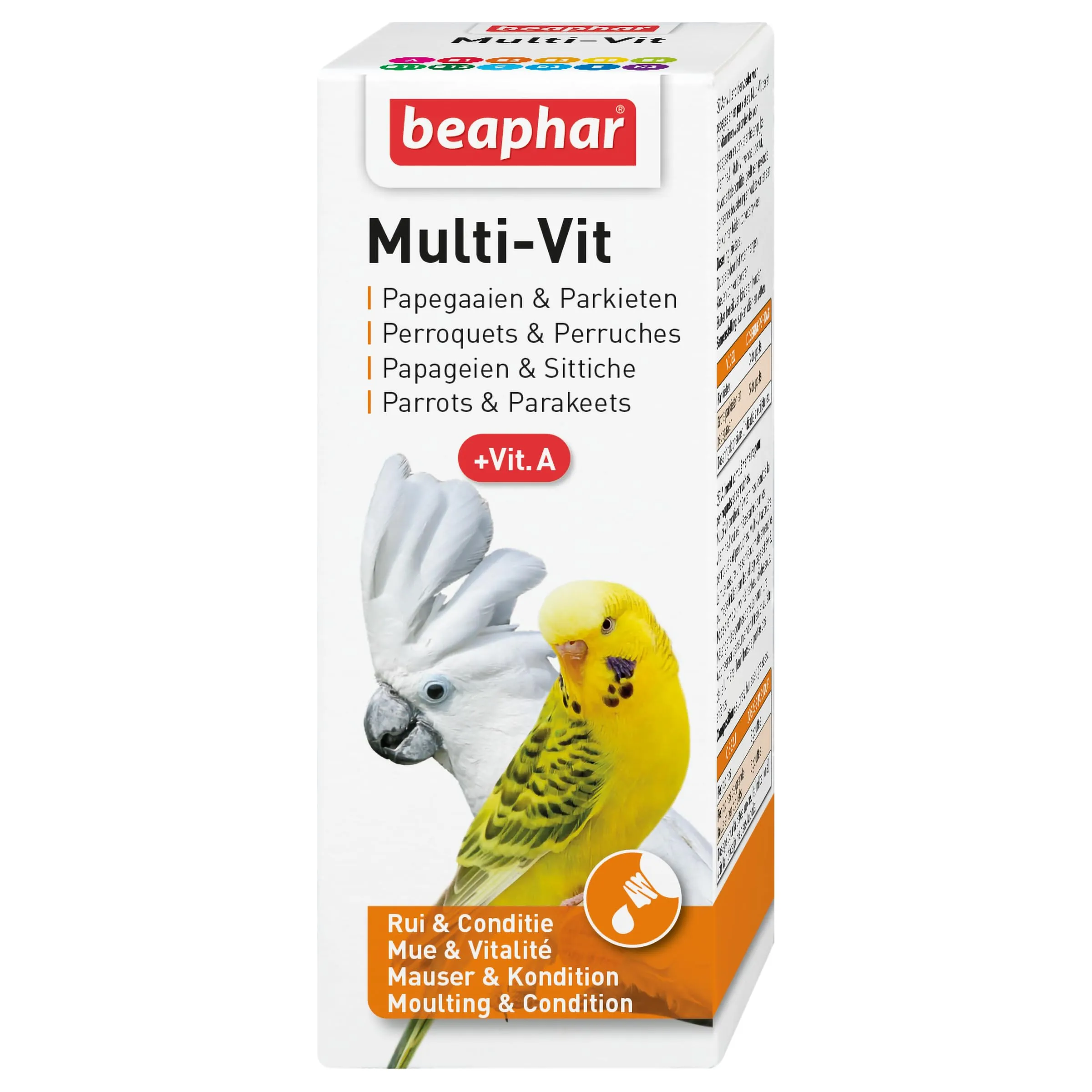 Beaphar Multi-Vit per Parrocchetti e Pappagalli, con 12 Vitamine, 50 ml (Confezione da 1) - immagine 1