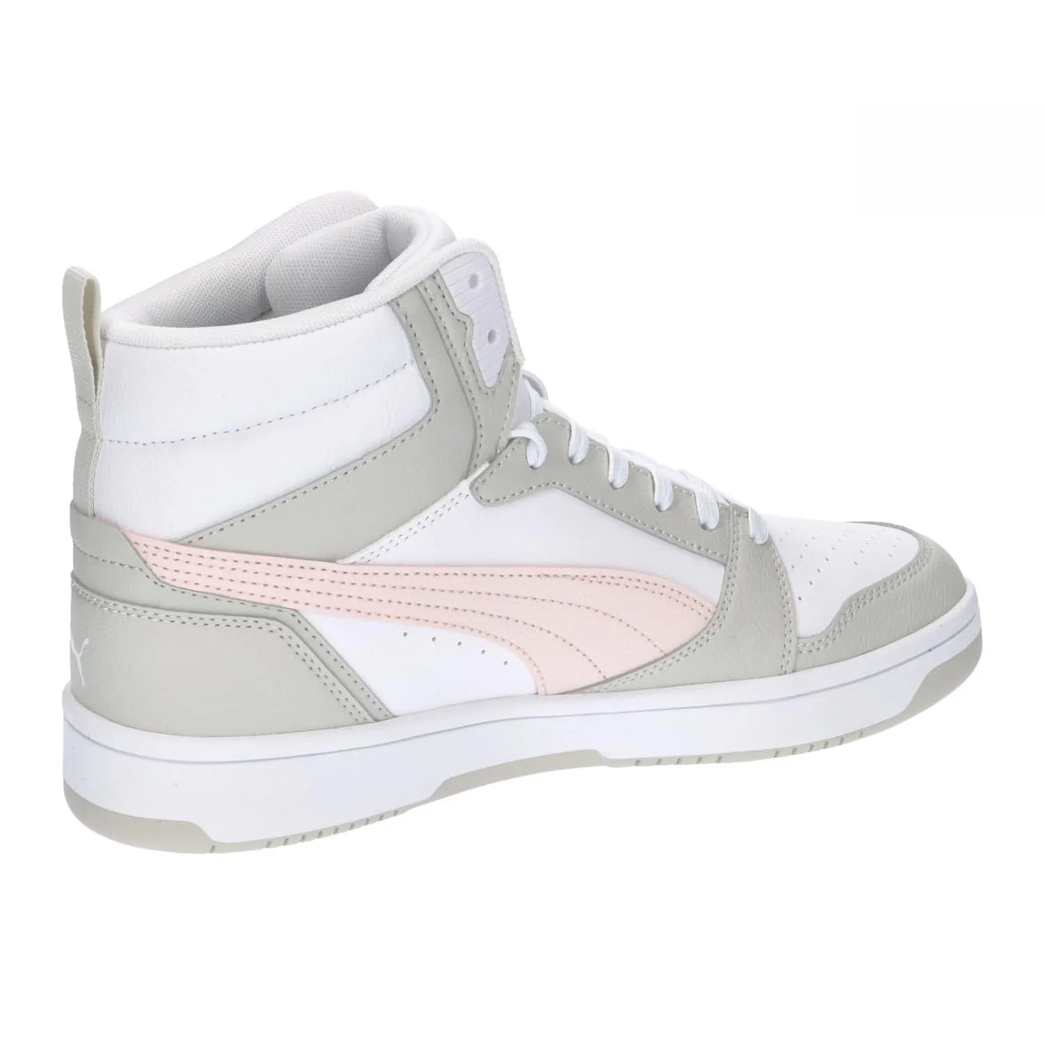 PUMA Rebound V6, Scarpe da ginnastica Unisex - Adulto, White Frosty Pink Sedate Gray, 40 EU - immagine 7