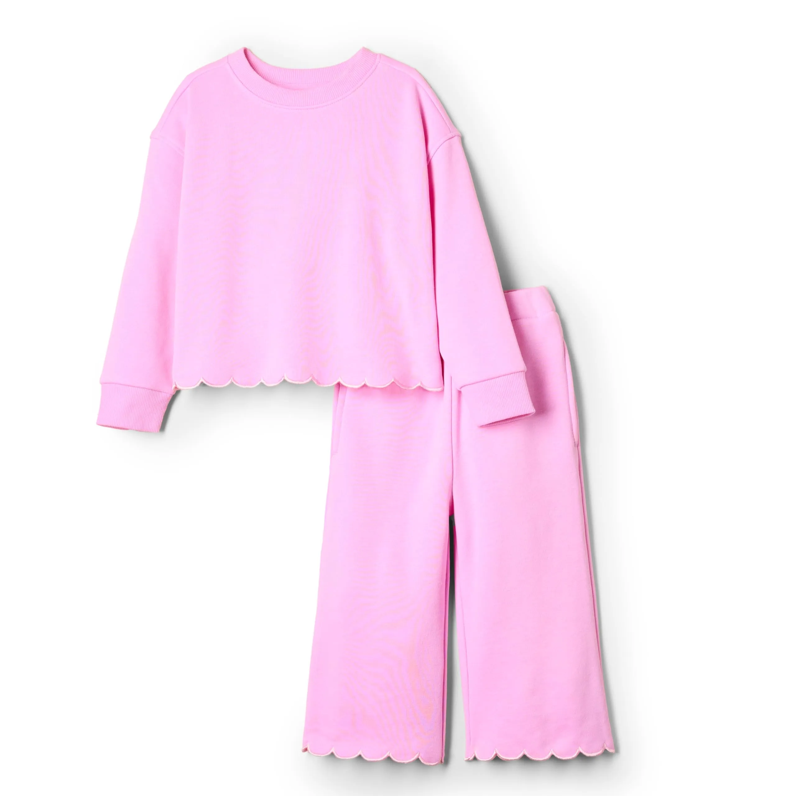Amazon Essentials Sofia Grainge, Set di Pantaloni e Top in Spugna Francese, Rosa, 4T - immagine 1