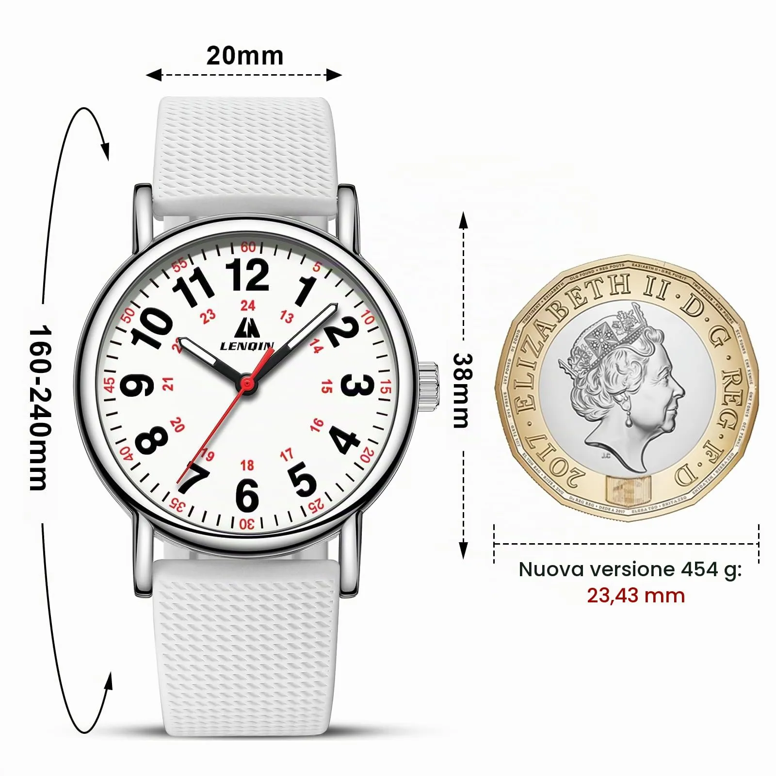 LN LENQIN Orologio Uomo Orologi Analogici Al Quarzo Per Orologi Da Polso Impermeabili Orologio Casual Da Uomo Di Design Con Data - immagine 5