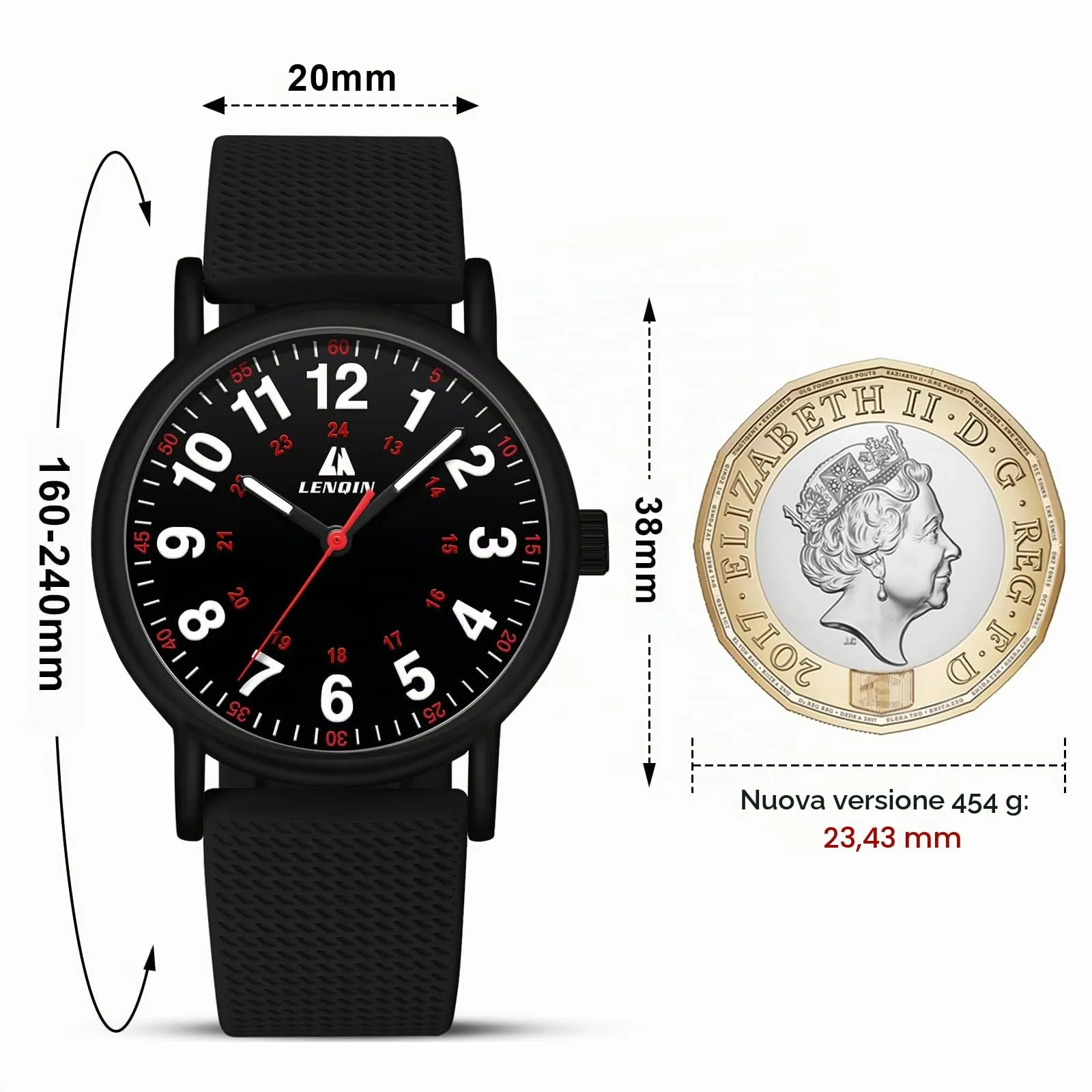 LN LENQIN Orologio Uomo Orologi Analogici Al Quarzo Per Orologi Da Polso Impermeabili Orologio Casual Da Uomo Di Design Con Data - immagine 4