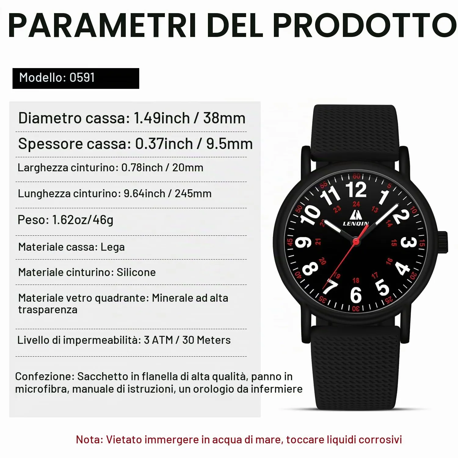 LN LENQIN Orologio Uomo Orologi Analogici Al Quarzo Per Orologi Da Polso Impermeabili Orologio Casual Da Uomo Di Design Con Data - immagine 9