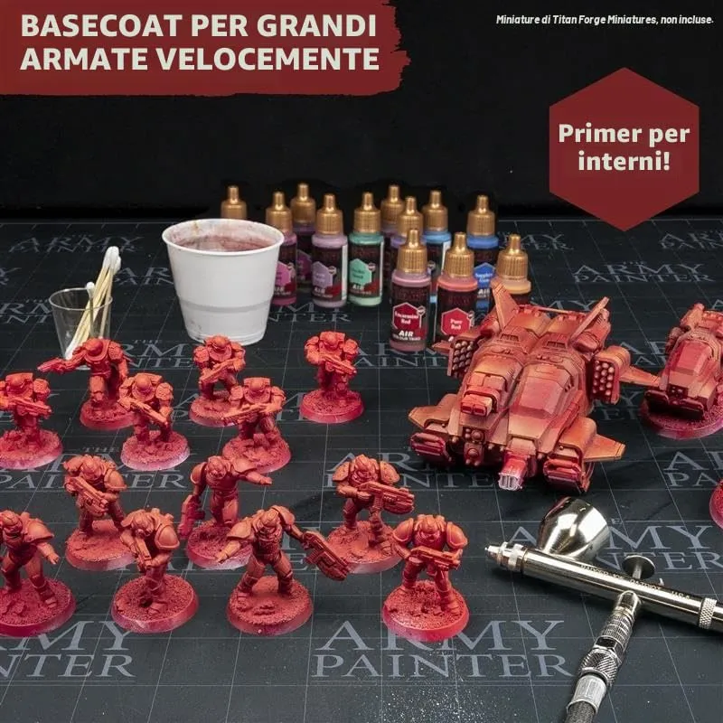 The Army Painter, Airbrush Primary Bundle Blue, 2 triadi di colore blu con 6 colori acrilici diluiti per aerografo da 18 ml - Vernice per una pistola a spruzzo per miniature di D&D e Warhammer - immagine 2