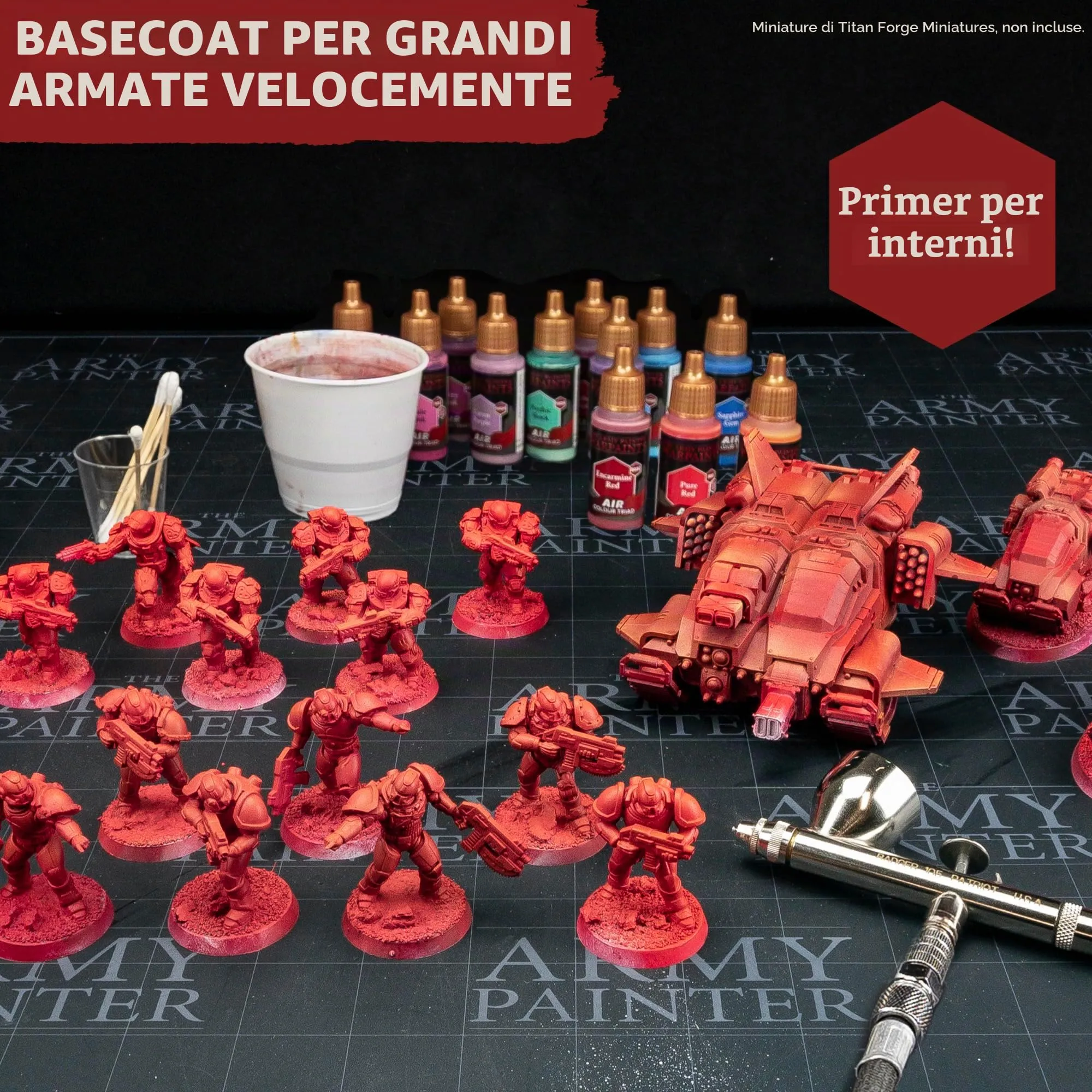 The Army Painter, Airbrush Primary Bundle Red, 2 Triads x 6 x 18 ml - immagine 3
