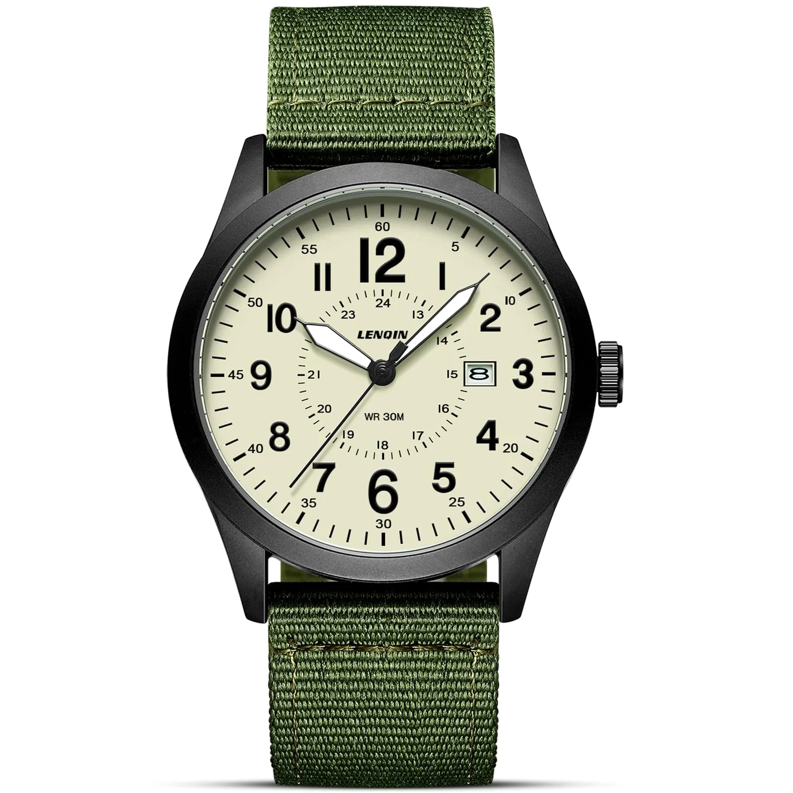 LN LENQIN Orologio Uomo Militare Analogico Quarzo Impermeabile - immagine 1