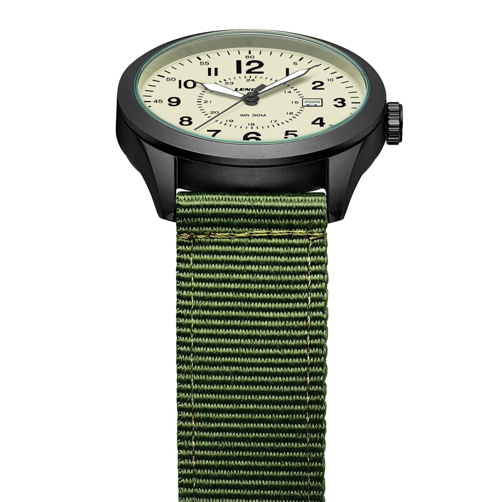 LN LENQIN Orologio Uomo Militare Analogico Quarzo Impermeabile - immagine 4