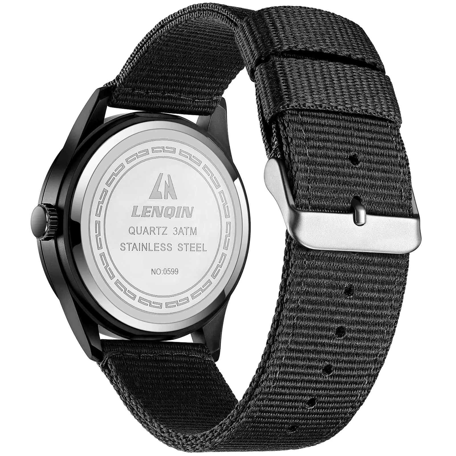 LN LENQIN Orologio Uomo Militare Analogico Quarzo Impermeabile - immagine 2