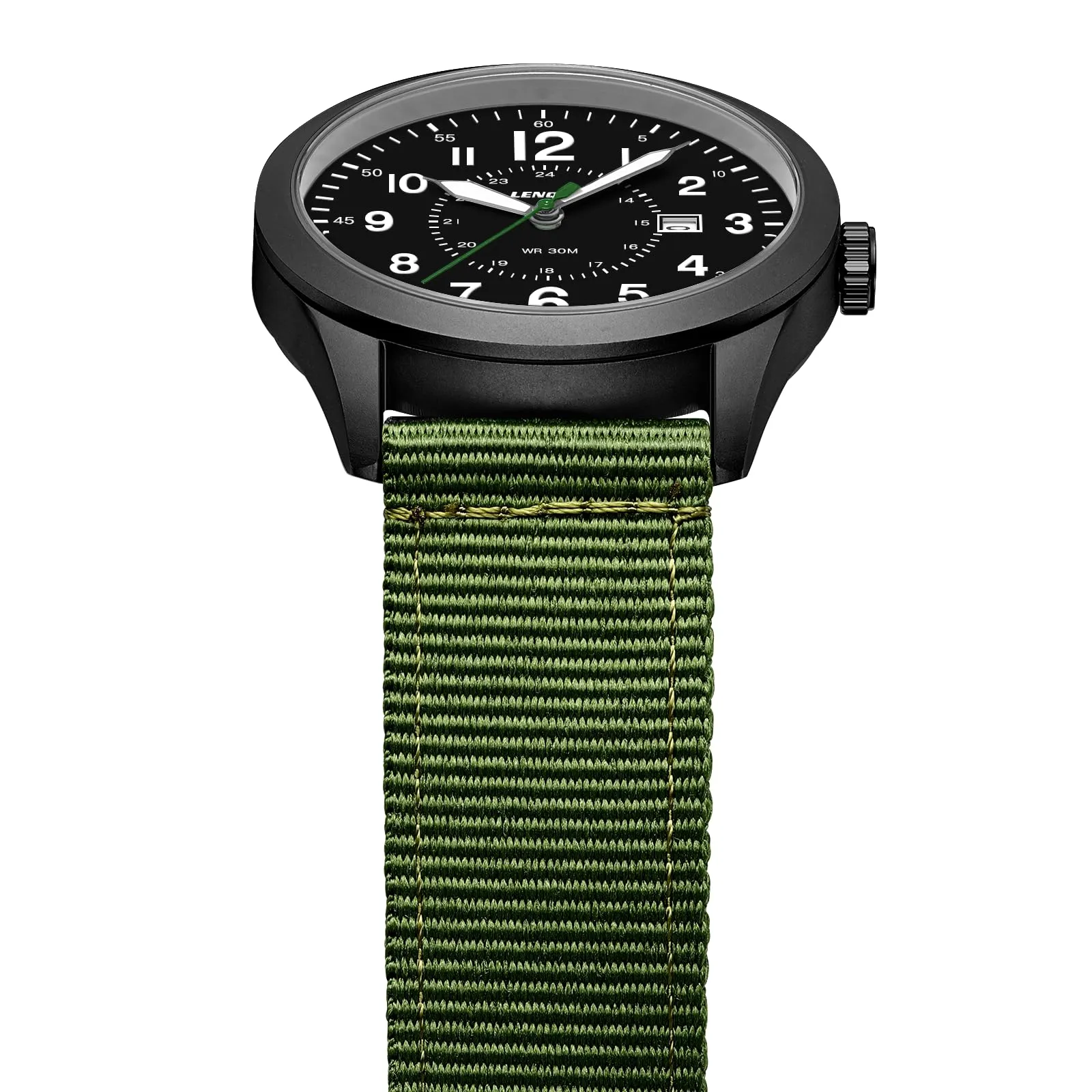 LN LENQIN Orologio Uomo Militare Analogico Quarzo Impermeabile - immagine 3