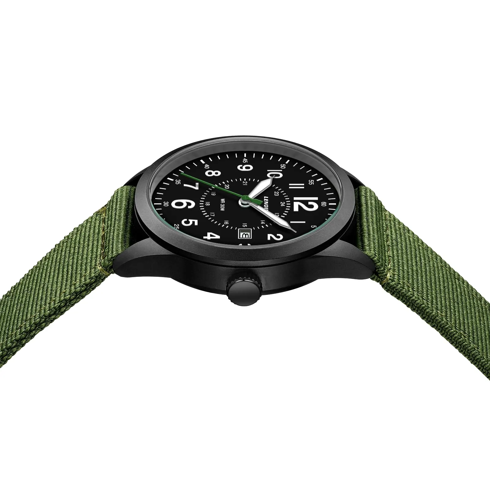 LN LENQIN Orologio Uomo Militare Analogico Quarzo Impermeabile - immagine 4