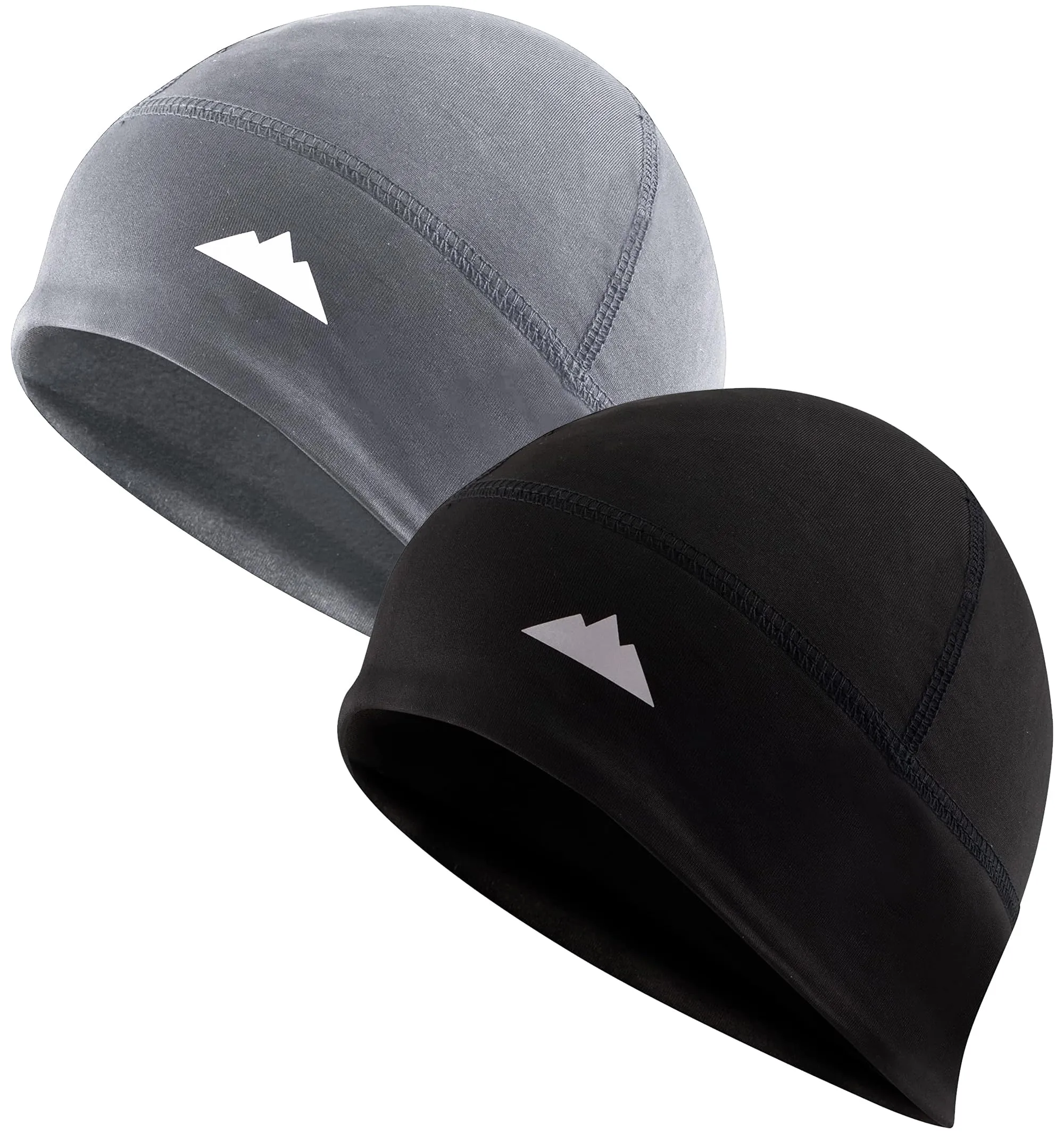 Tough Headwear Sottocasco Moto - Set di 2 - sotto Casco Invernale per Ciclismo - Berretto Termico per Bici e Sport - Cappello Copriorecchie Elastico per Uomo e Donna - Taglia Unica - immagine 1