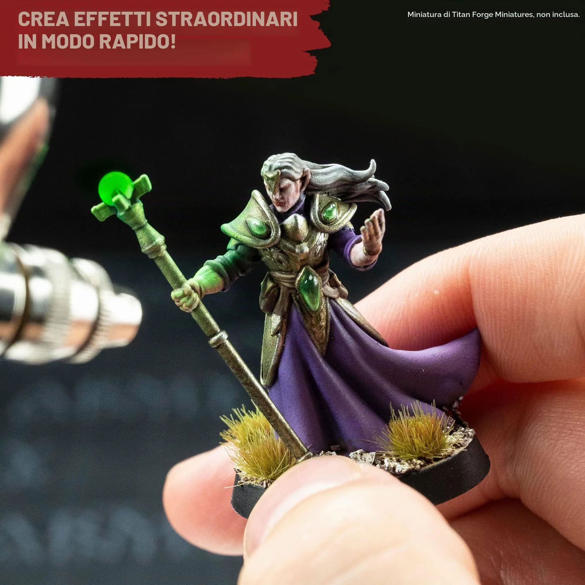 The Army Painter, Airbrush-Ready Paint Black, 6 x 18 ml Warpaints Air - immagine 3